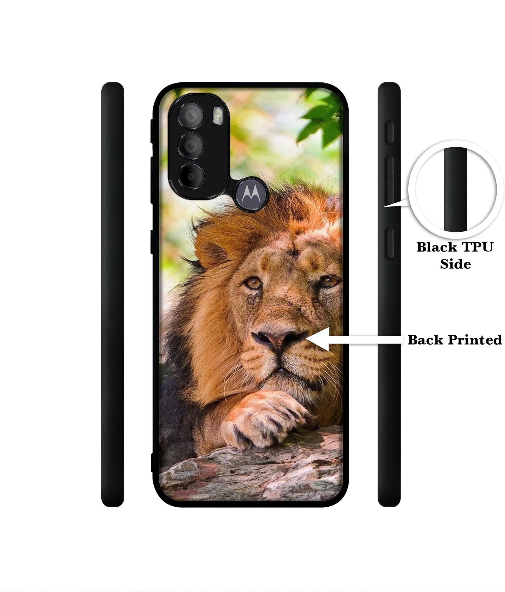 Tiger Pattern Print Designer 2D Printed Back Case Cover for Motorola Moto G31 4G / G41 4G