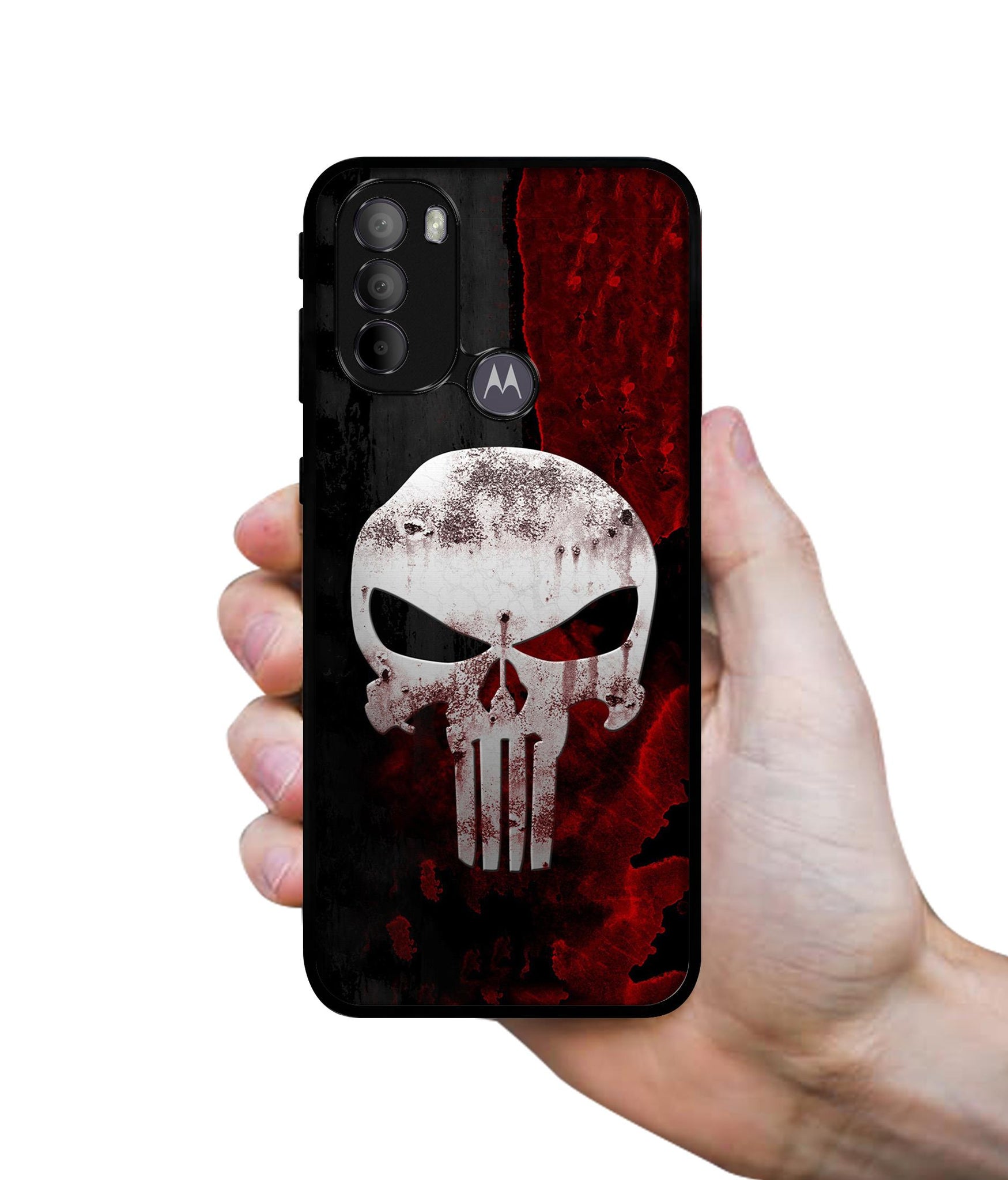 Punisher Skull Designer 2D Printed Back Case Cover for Motorola Moto G31 4G / G41 4G