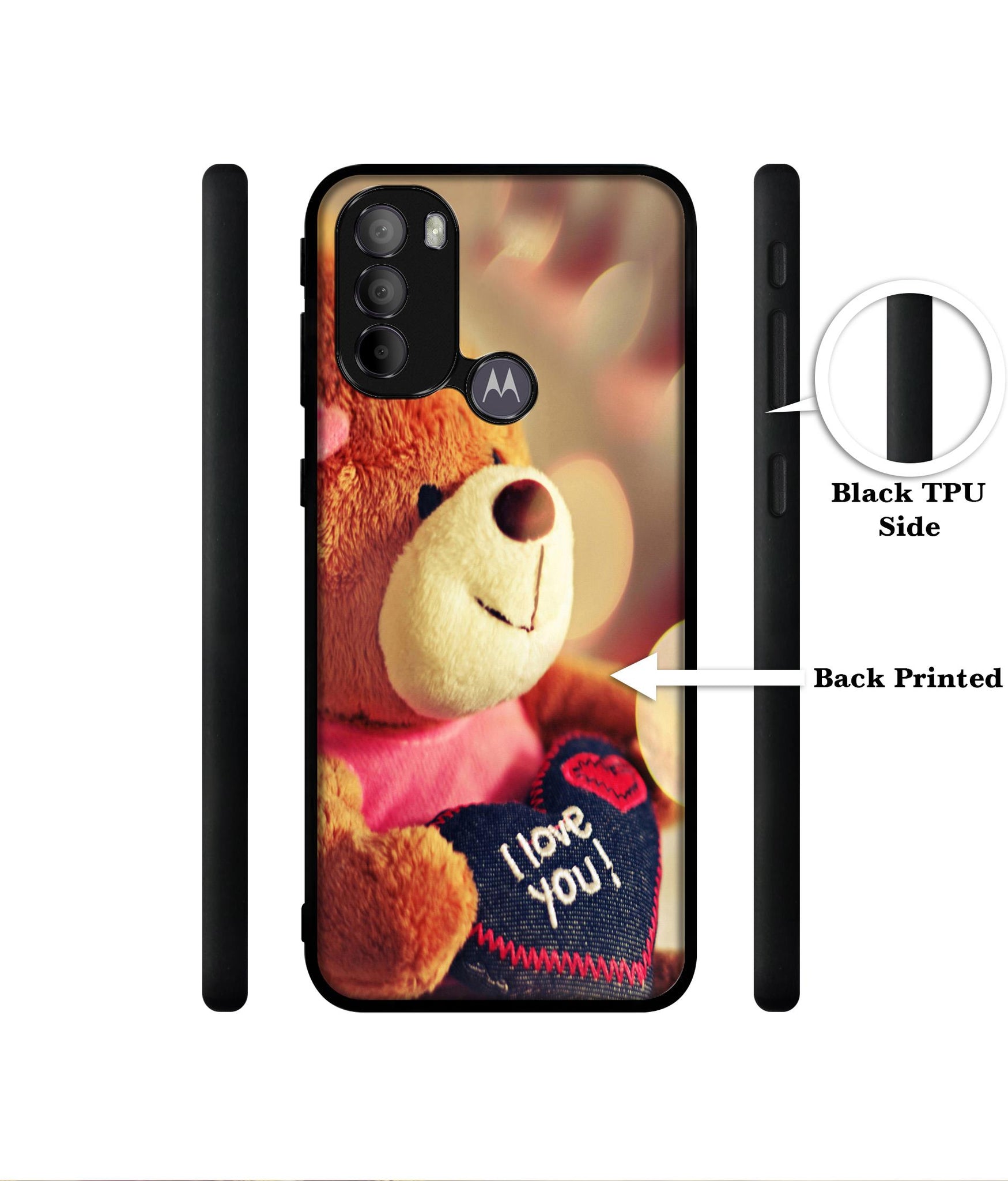 Teddy Bear Designer 2D Printed Back Case Cover for Motorola Moto G31 4G / G41 4G