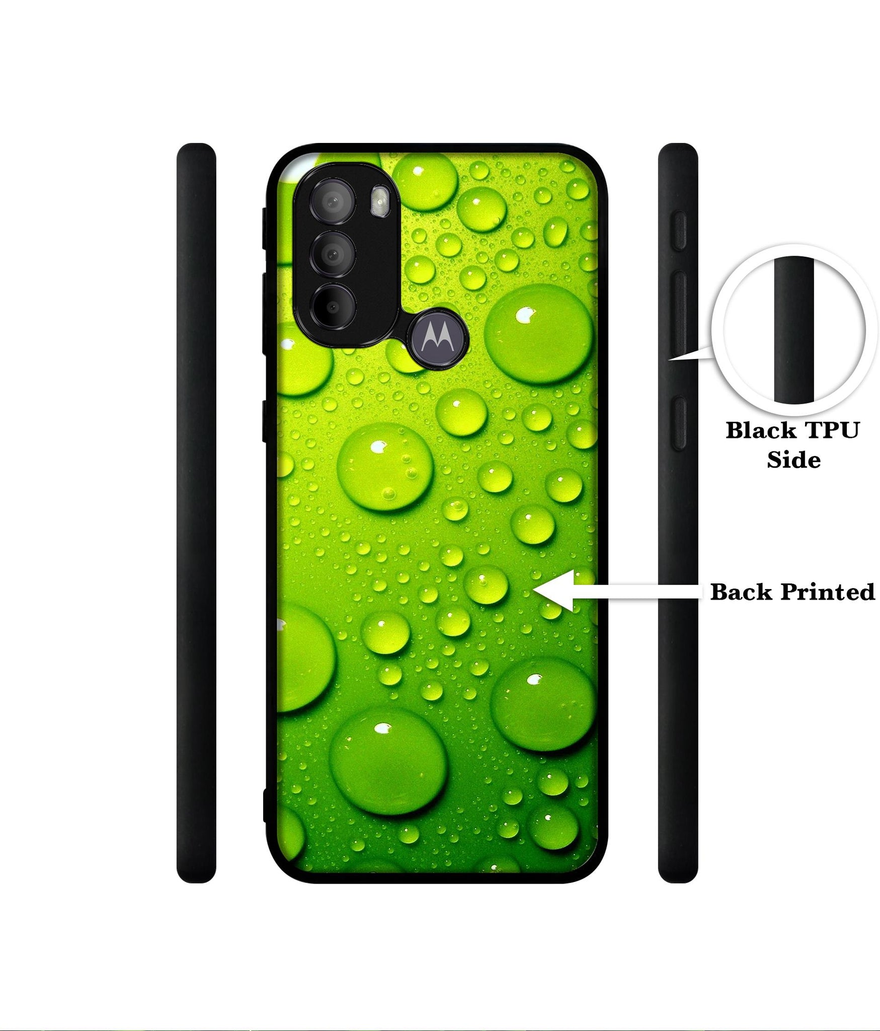 Green Bubbles Designer 2D Printed Back Case Cover for Motorola Moto G31 4G / G41 4G