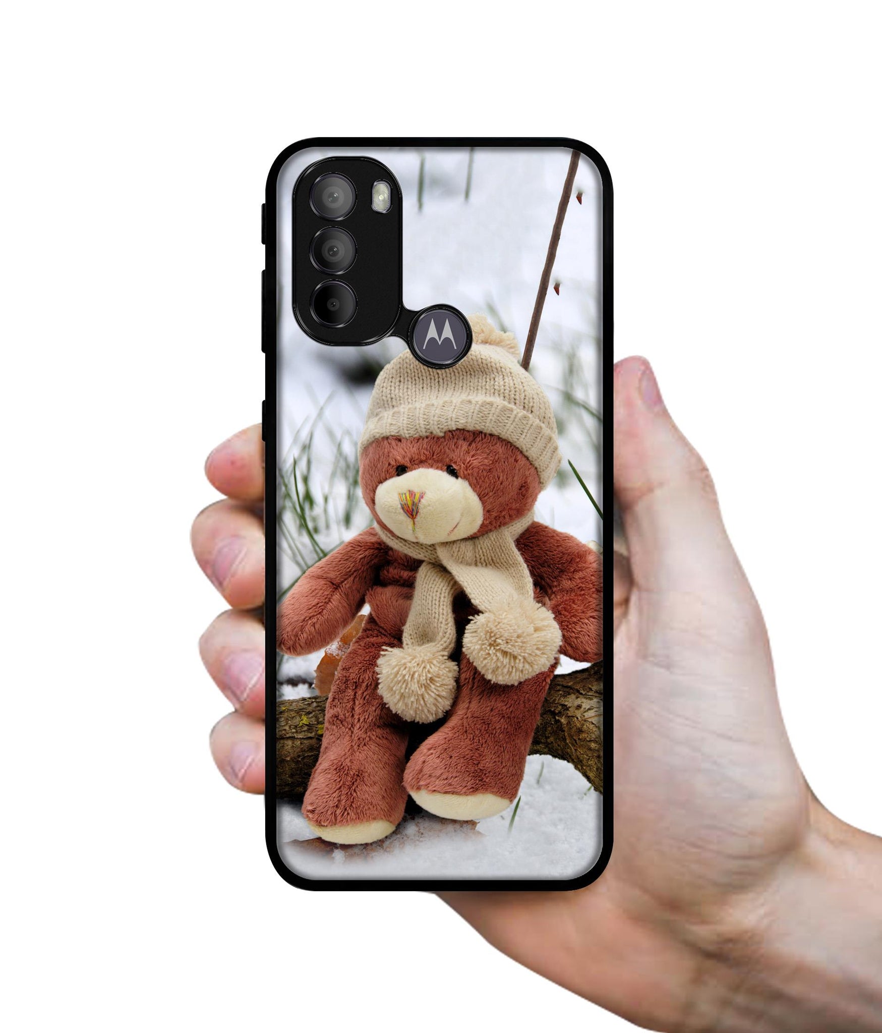 Woolen Bear Designer 2D Printed Back Case Cover for Motorola Moto G31 4G / G41 4G