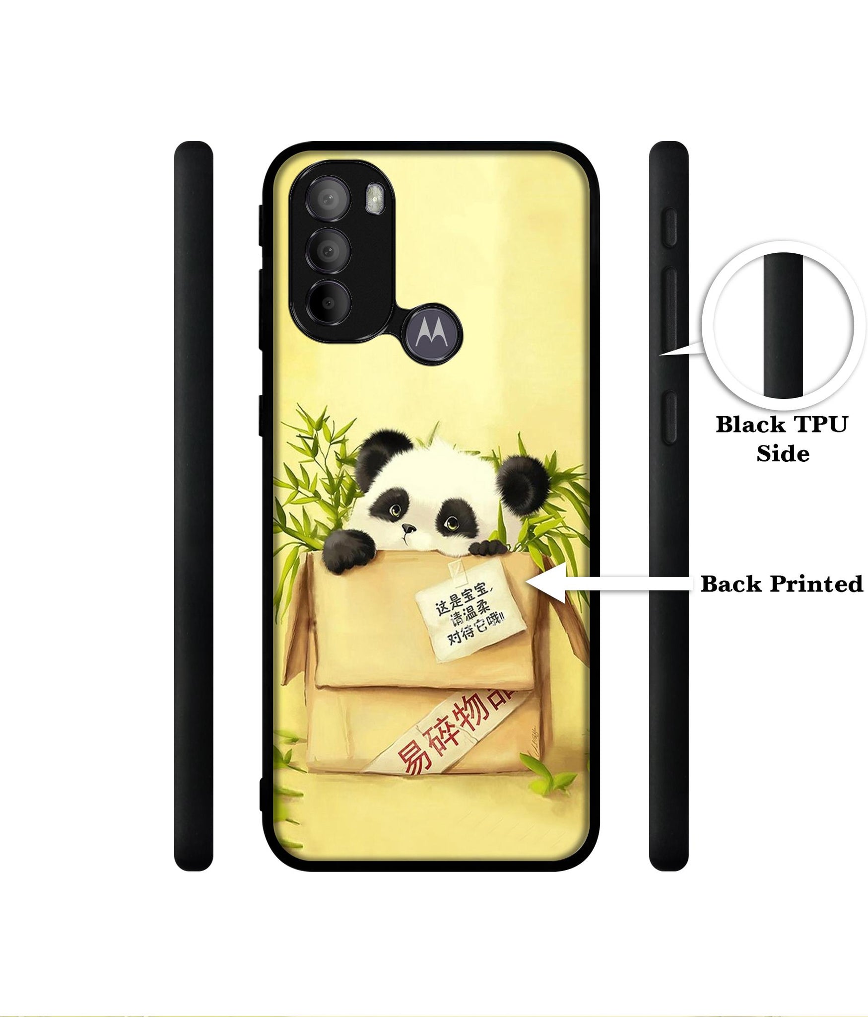 Panda In Box Designer 2D Printed Back Case Cover for Motorola Moto G31 4G / G41 4G