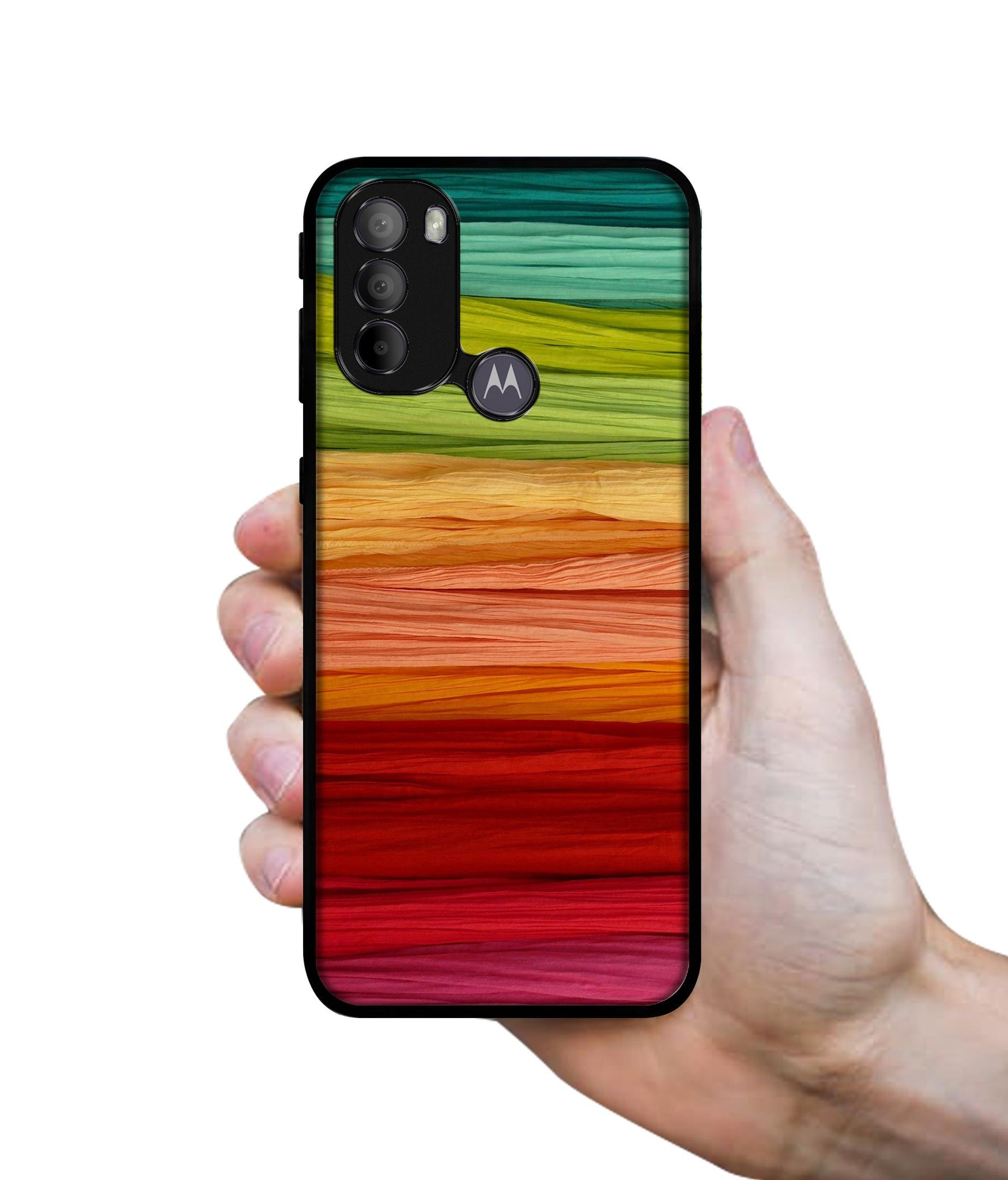 Colorful Thread Designer 2D Printed Back Case Cover for Motorola Moto G31 4G / G41 4G