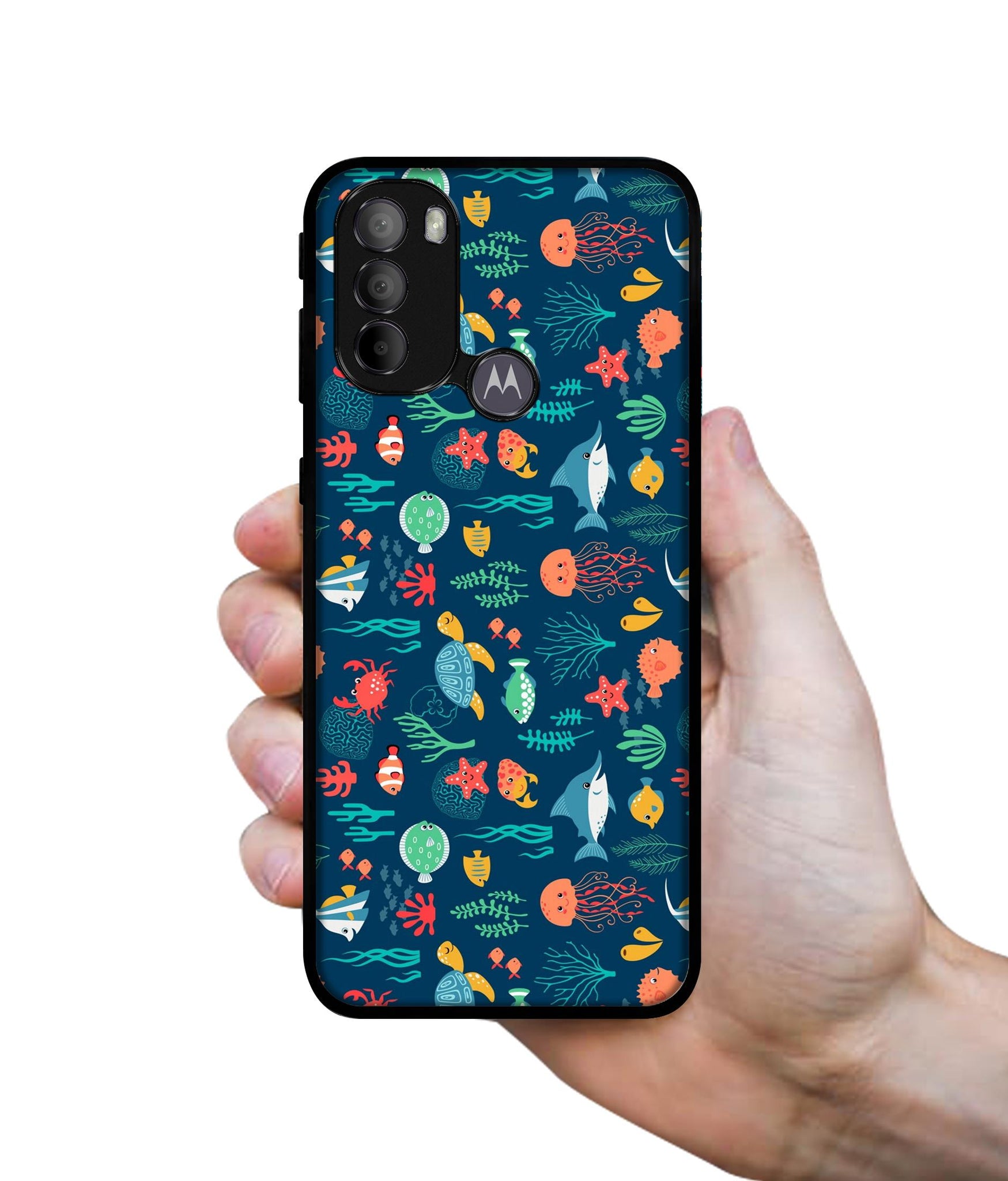 Aquarium Texture Designer 2D Printed Back Case Cover for Motorola Moto G31 4G / G41 4G