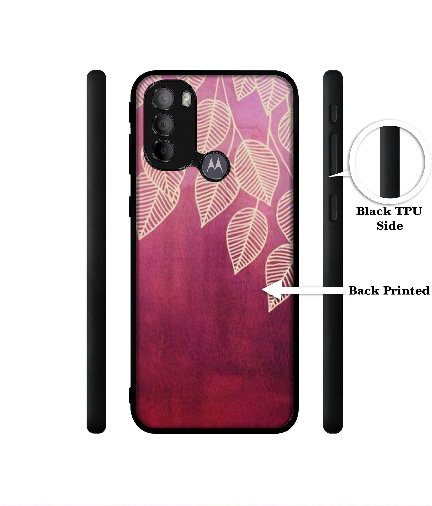 Leaf Pattern Designer 2D Printed Back Case Cover for Motorola Moto G31 4G / G41 4G