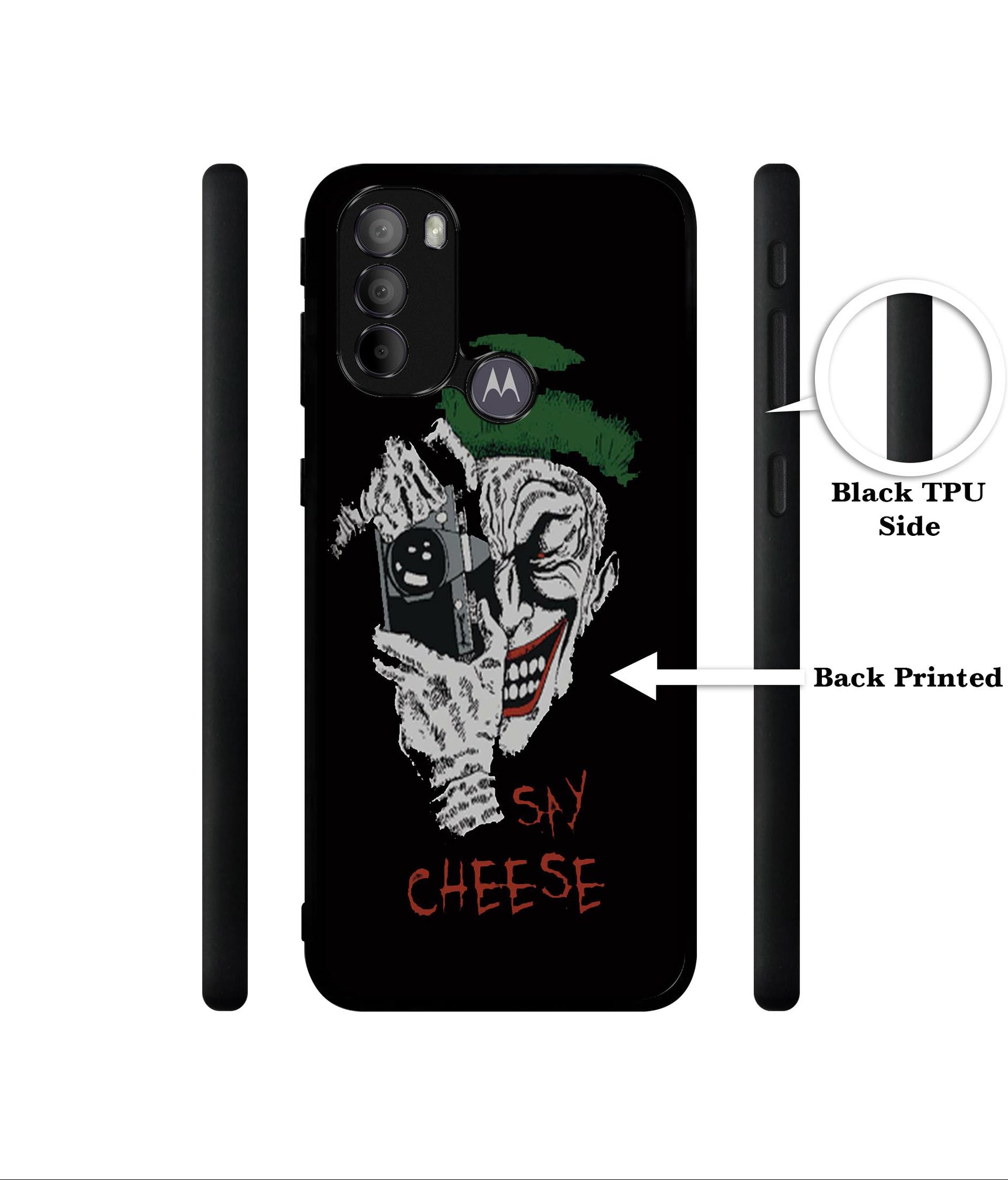 Joker Say Cheese Designer 2D Printed Back Case Cover for Motorola Moto G31 4G / G41 4G