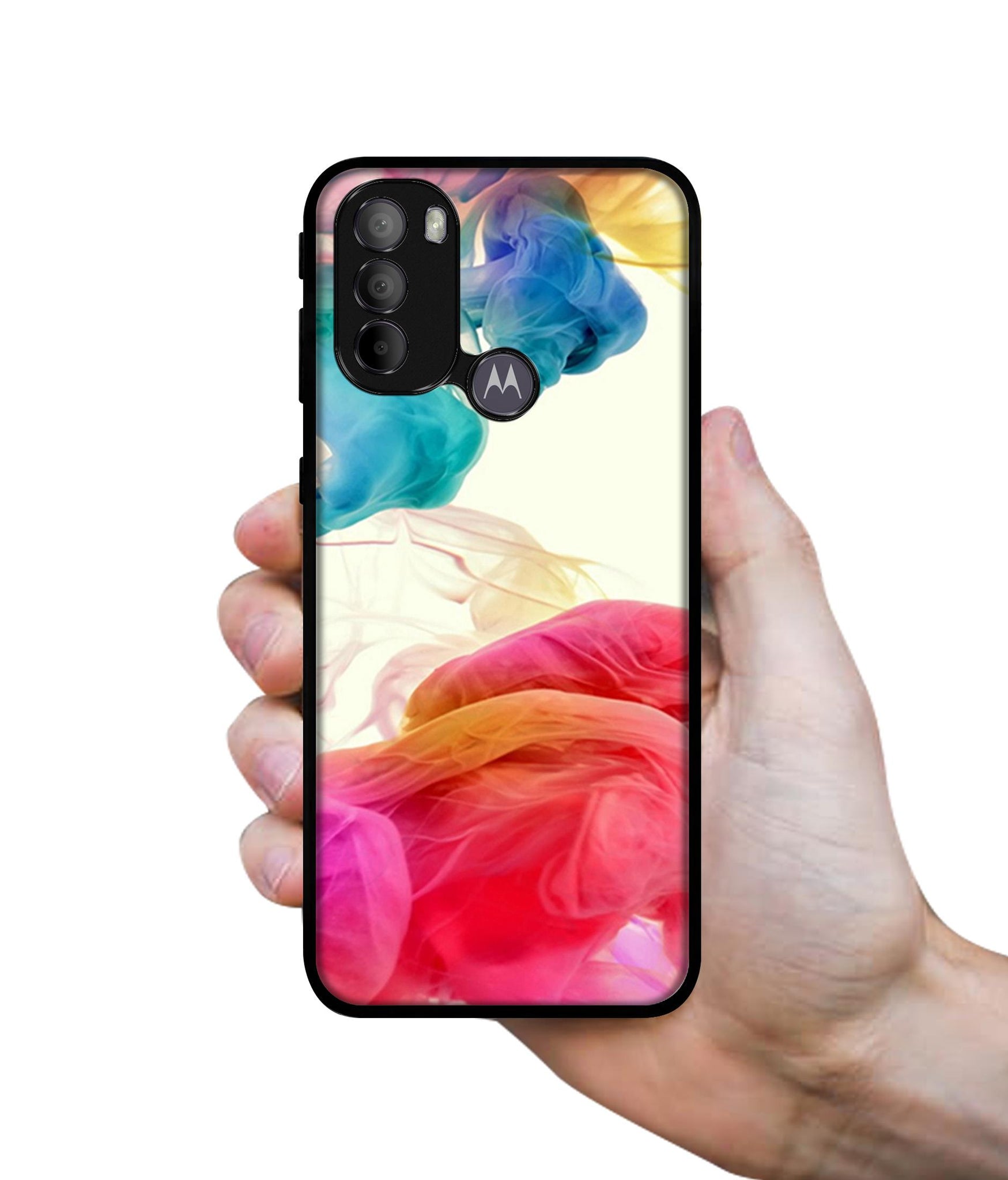 Colored Smoke Designer 2D Printed Back Case Cover for Motorola Moto G31 4G / G41 4G