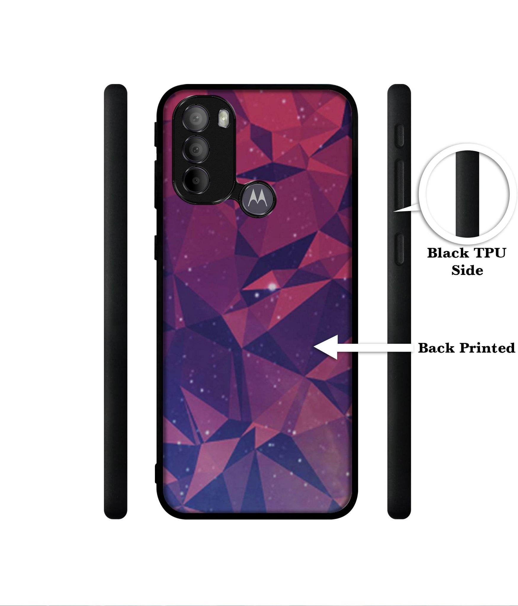 Bad Color Shape Designer 2D Printed Back Case Cover for Motorola Moto G31 4G / G41 4G