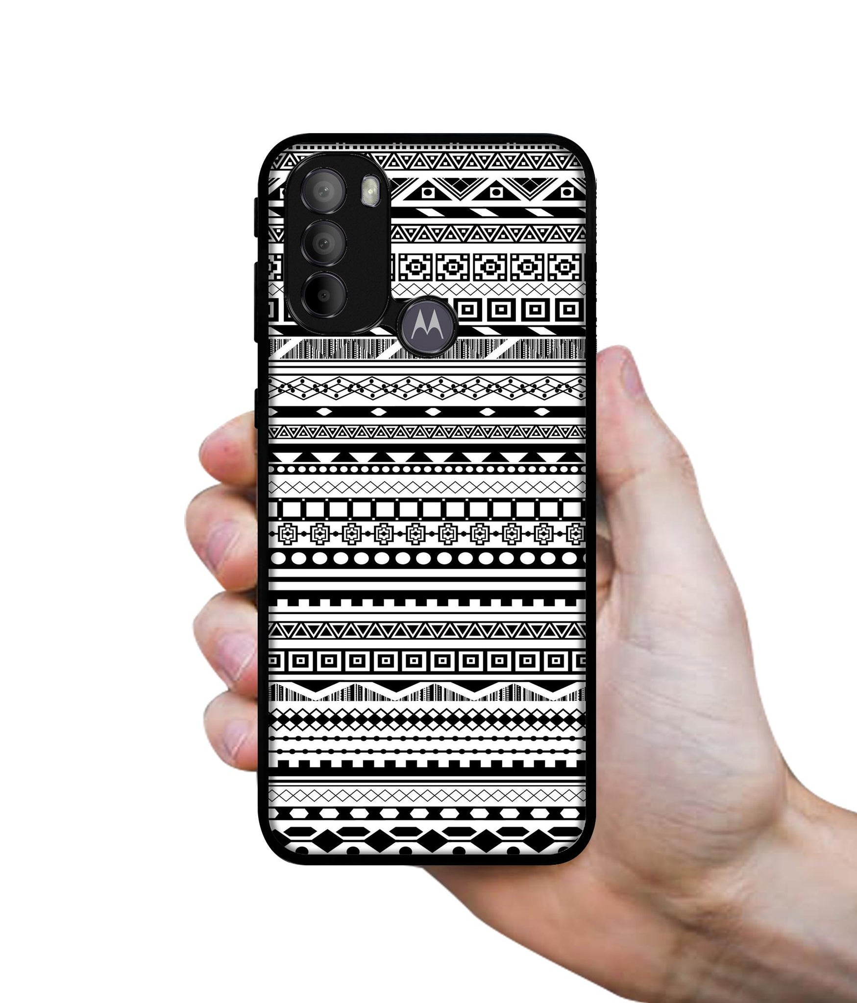 Black & White Patterns Designer 2D Printed Back Case Cover for Motorola Moto G31 4G / G41 4G