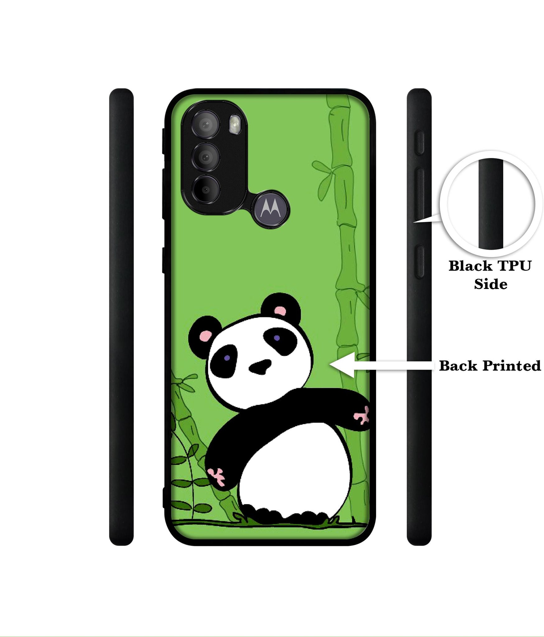 Panda with Bamboo Designer 2D Printed Back Case Cover for Motorola Moto G31 4G / G41 4G