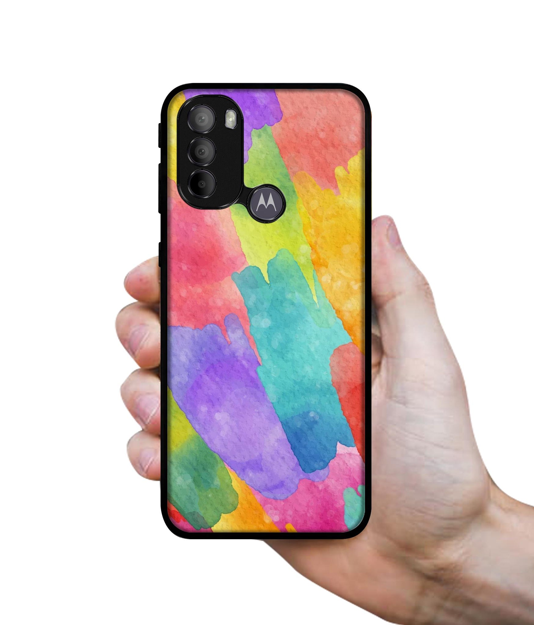 Water Paint Colorful Abstract Designer 2D Printed Back Case Cover for Motorola Moto G31 4G / G41 4G