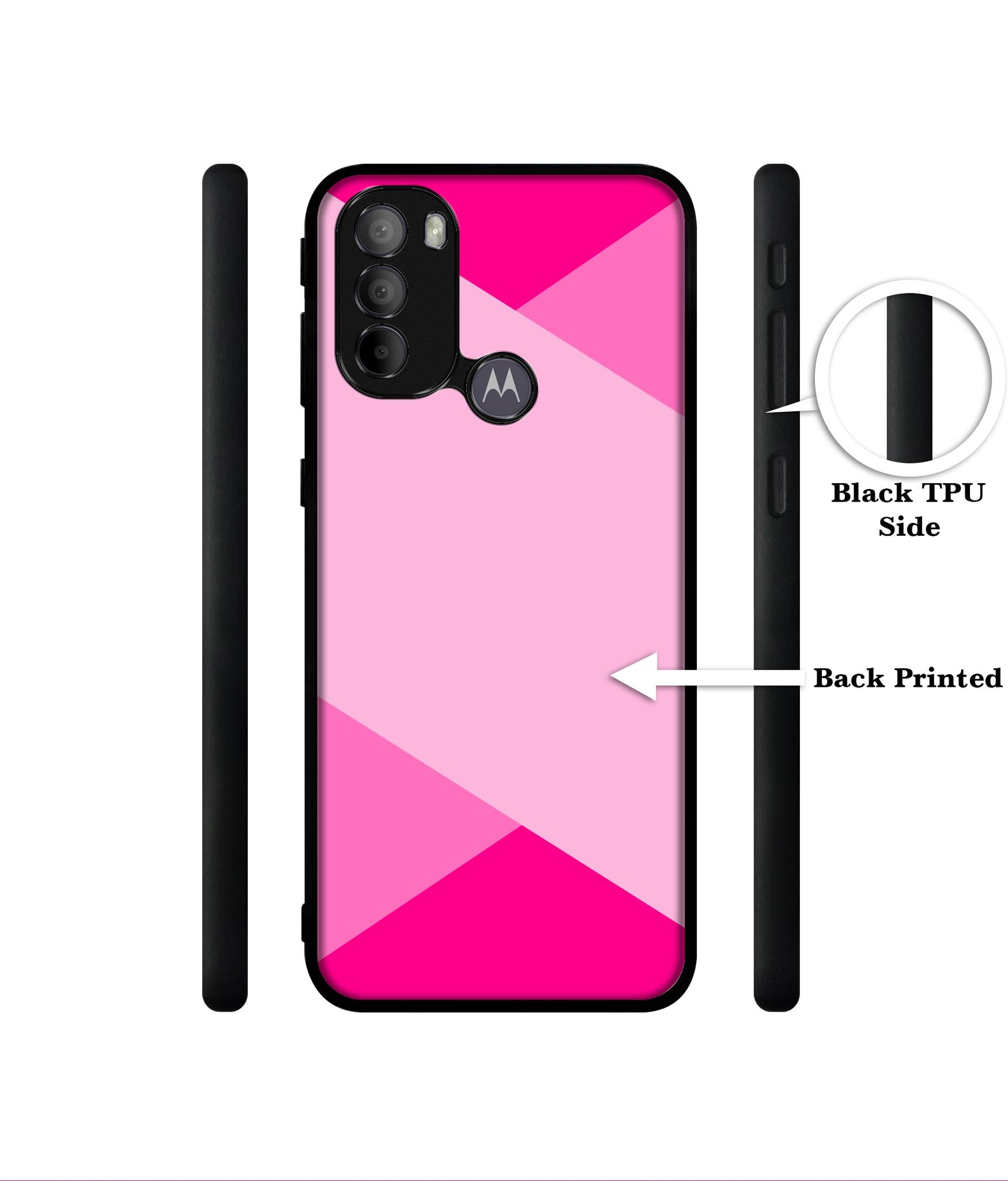 Pink Cross Vector Designer 2D Printed Back Case Cover for Motorola Moto G31 4G / G41 4G