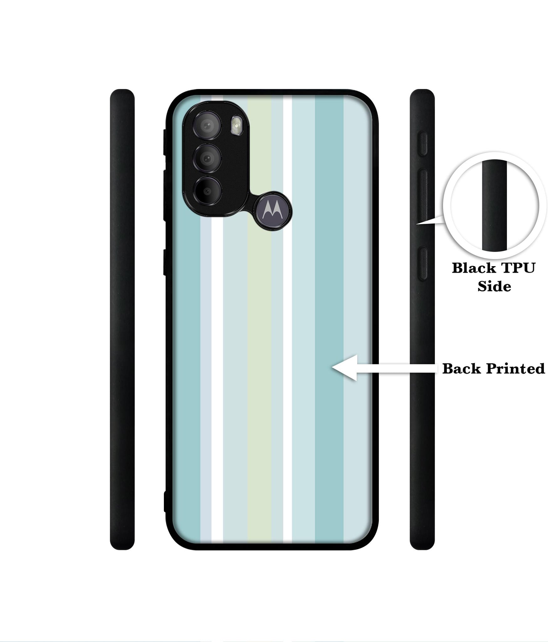 Light Green Stripes Designer 2D Printed Back Case Cover for Motorola Moto G31 4G / G41 4G