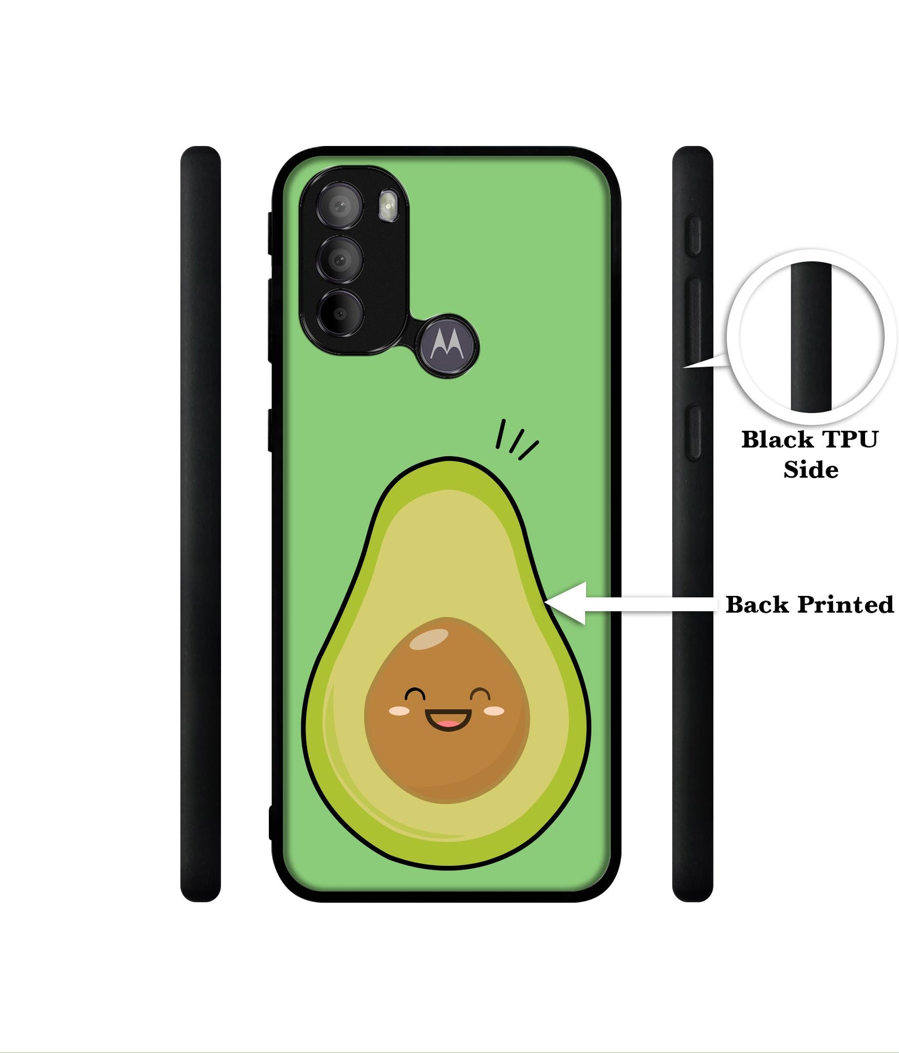 Avocados Designer 2D Printed Back Case Cover for Motorola Moto G31 4G / G41 4G