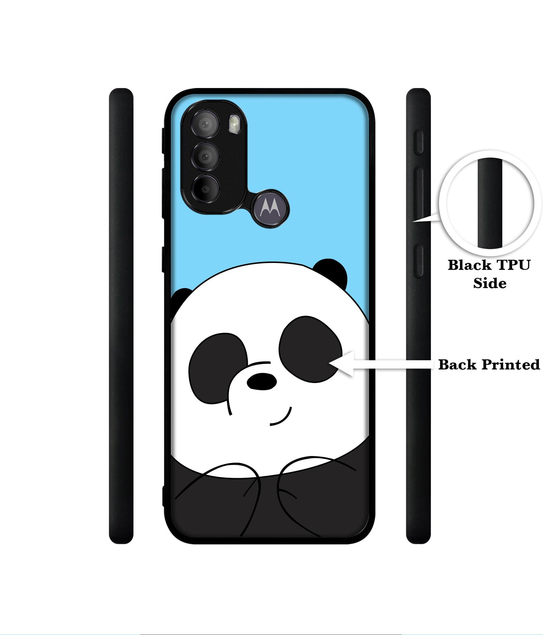 Cute Panda Designer 2D Printed Back Case Cover for Motorola Moto G31 4G / G41 4G