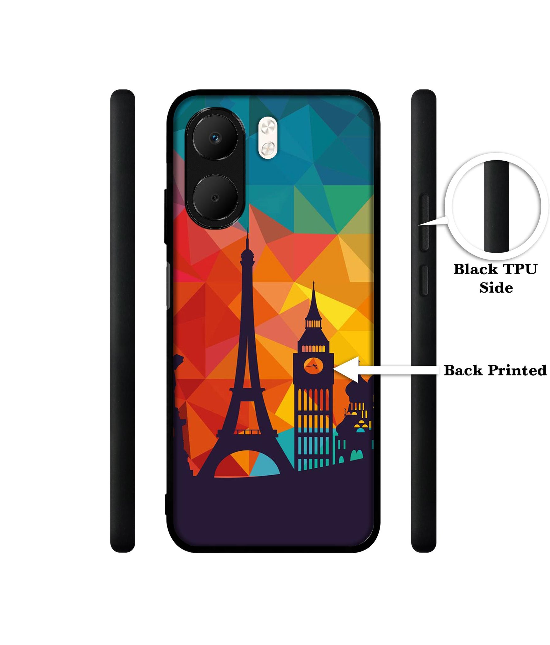 Colored Paris Designer 2D Printed Back Case Cover for Oppo A5x 4G / A5x 5G