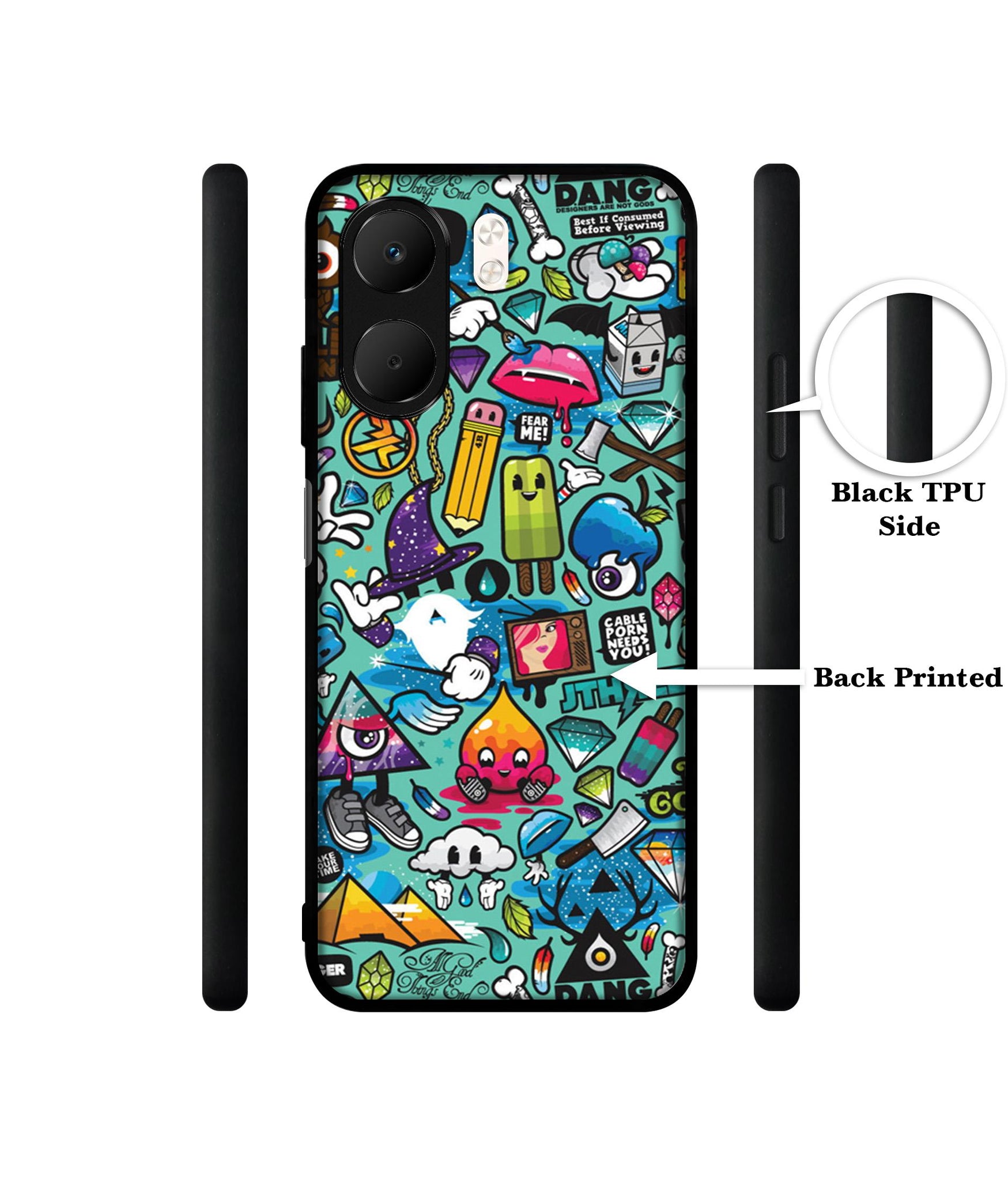 Crazy Designer 2D Printed Back Case Cover for Oppo A5x 4G / A5x 5G