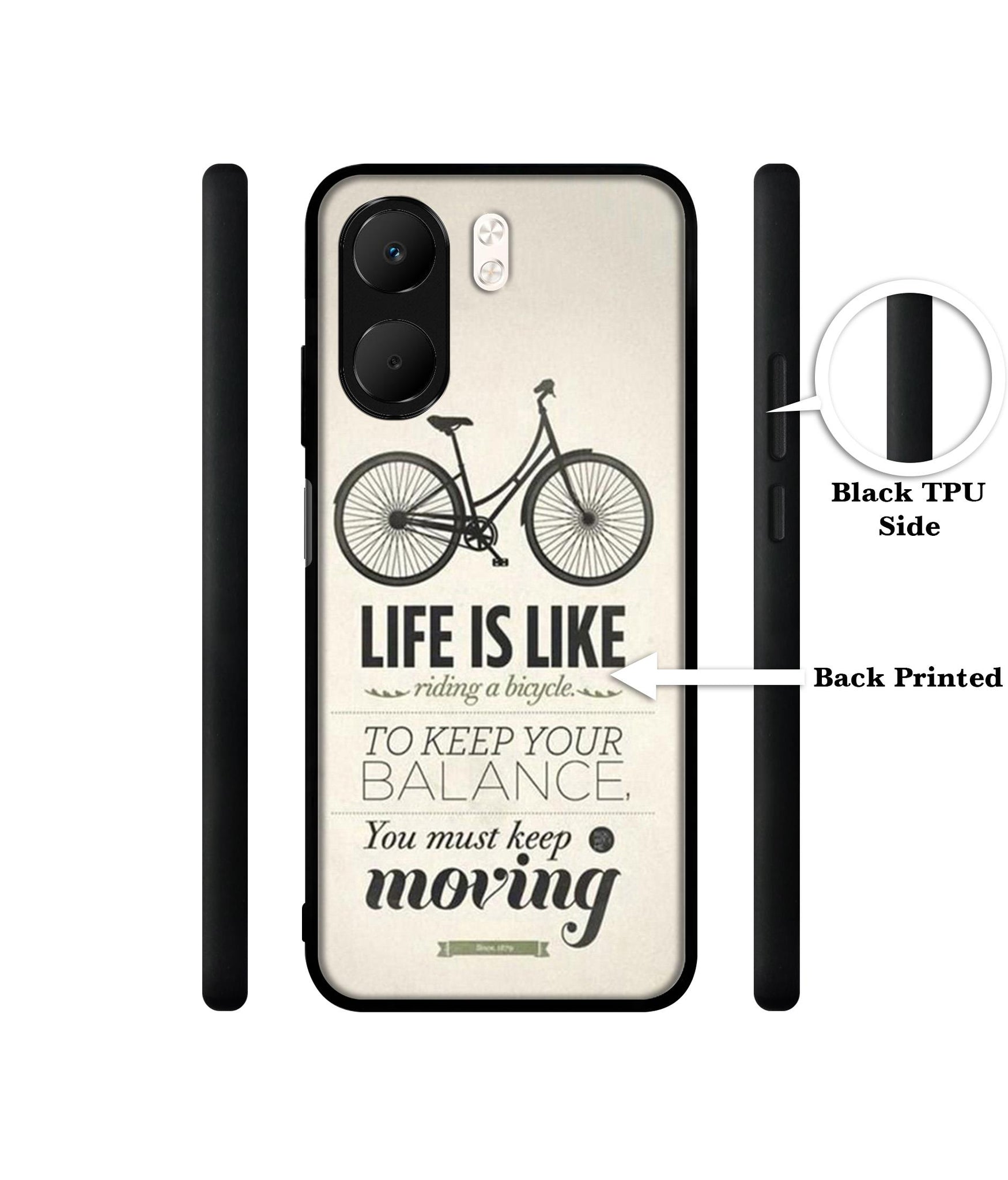 Life is Like Moving Designer 2D Printed Back Case Cover for Oppo A5x 4G / A5x 5G