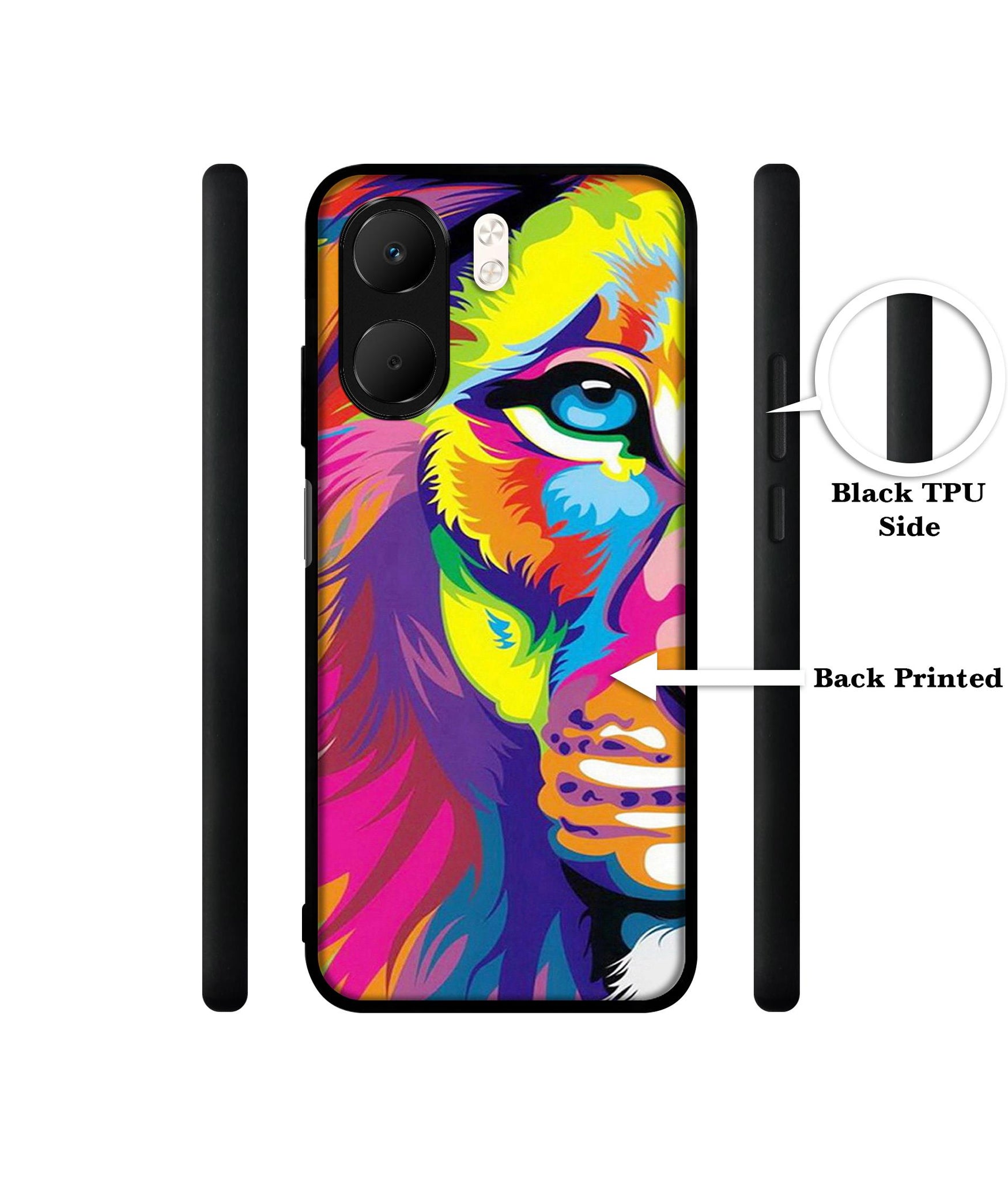 Lion Designer 2D Printed Back Case Cover for Oppo A5x 4G / A5x 5G