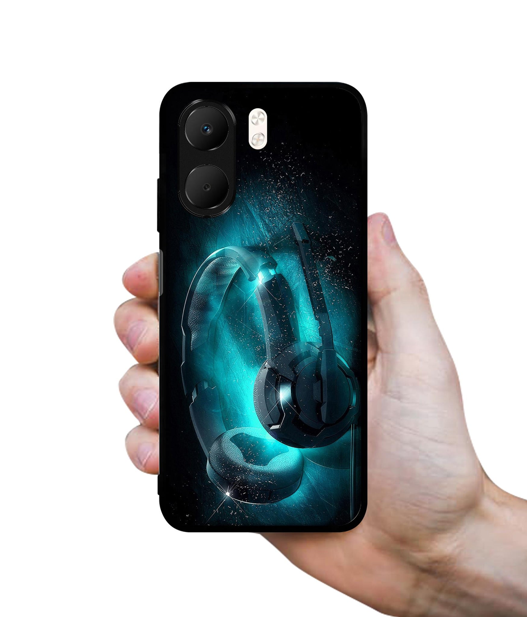 Cool Headphone Designer 2D Printed Back Case Cover for Oppo A5x 4G / A5x 5G