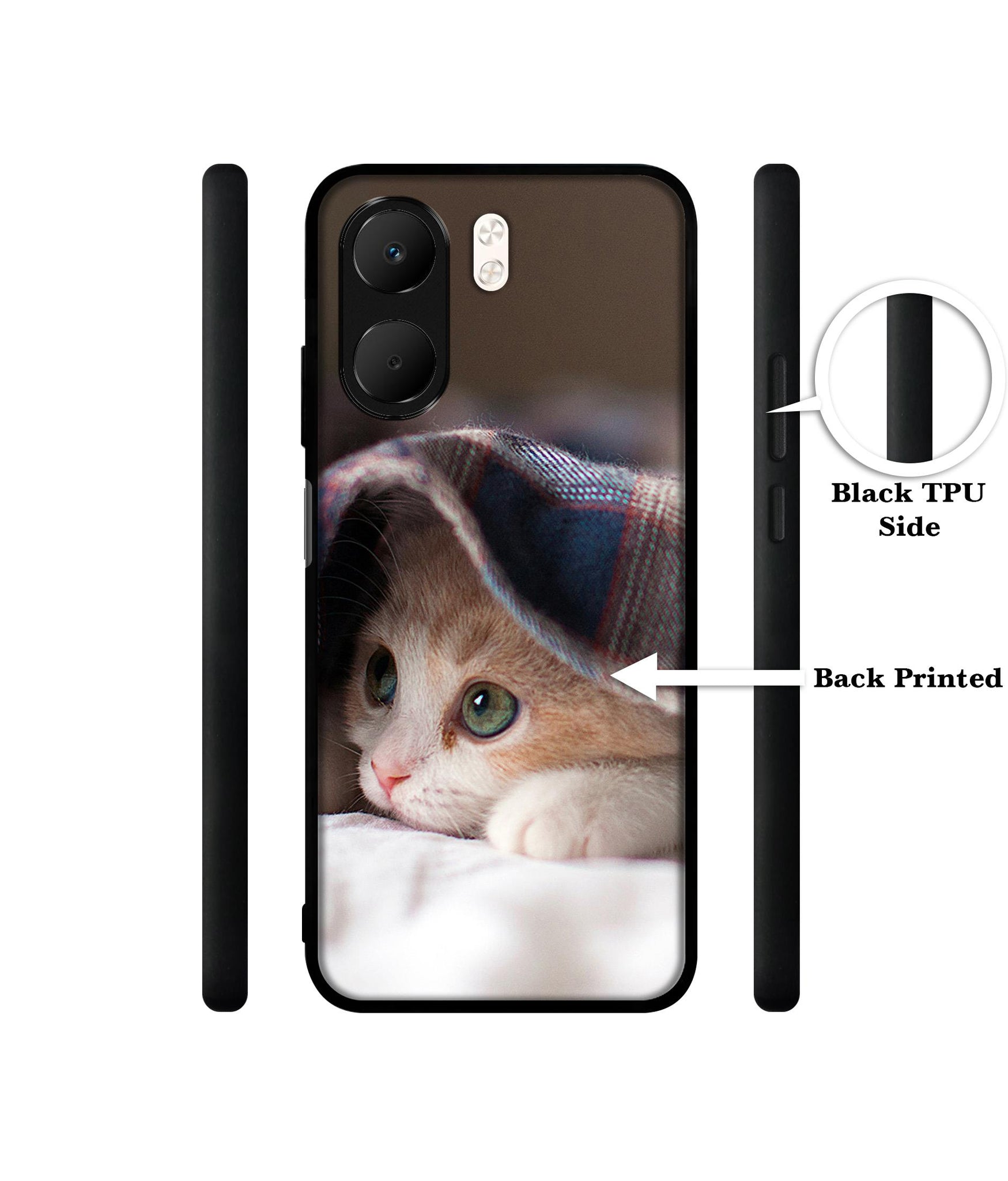 Sleepy Kitten Designer 2D Printed Back Case Cover for Oppo A5x 4G / A5x 5G