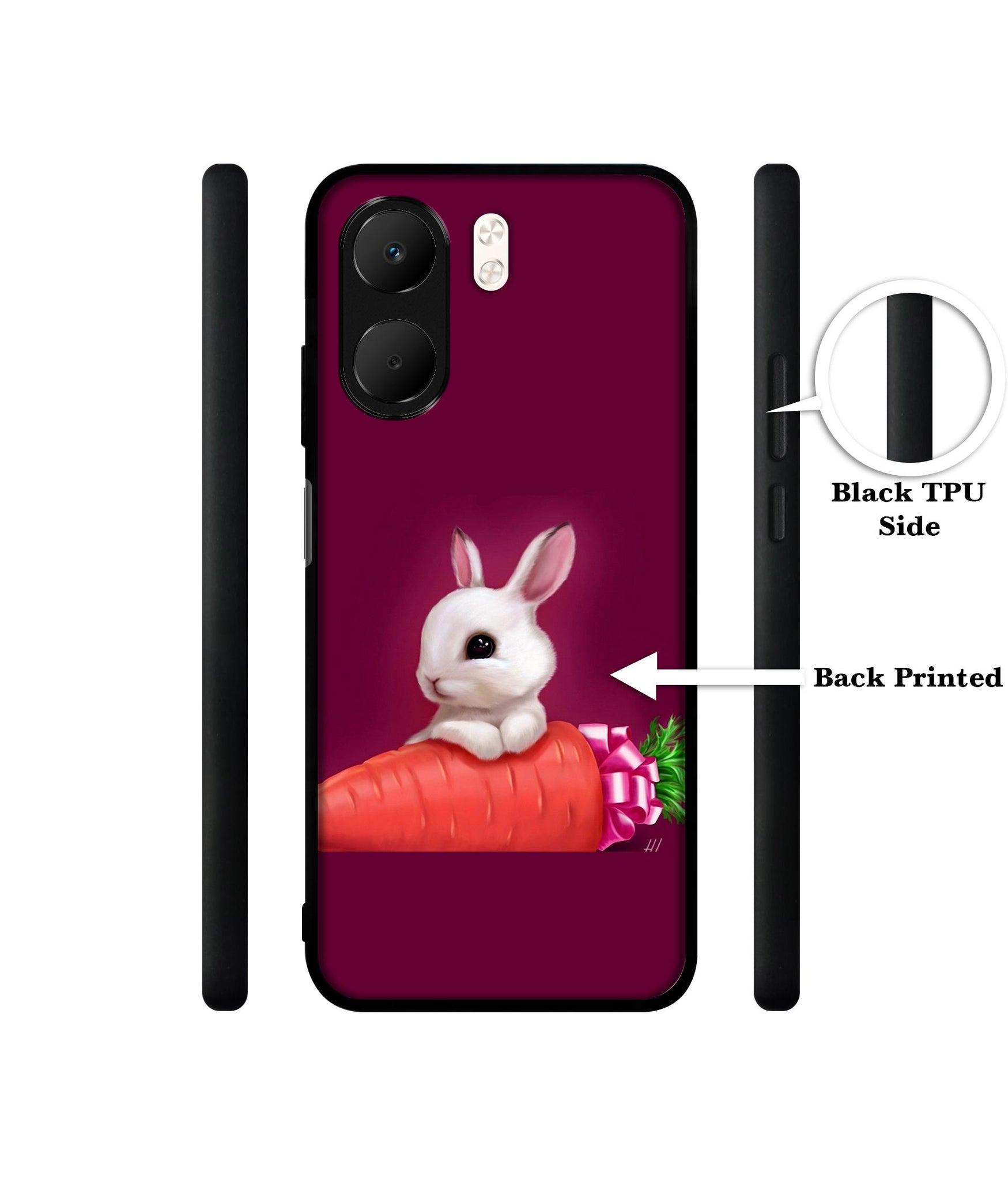 Bunny With Carrot Designer 2D Printed Back Case Cover for Oppo A5x 4G / A5x 5G