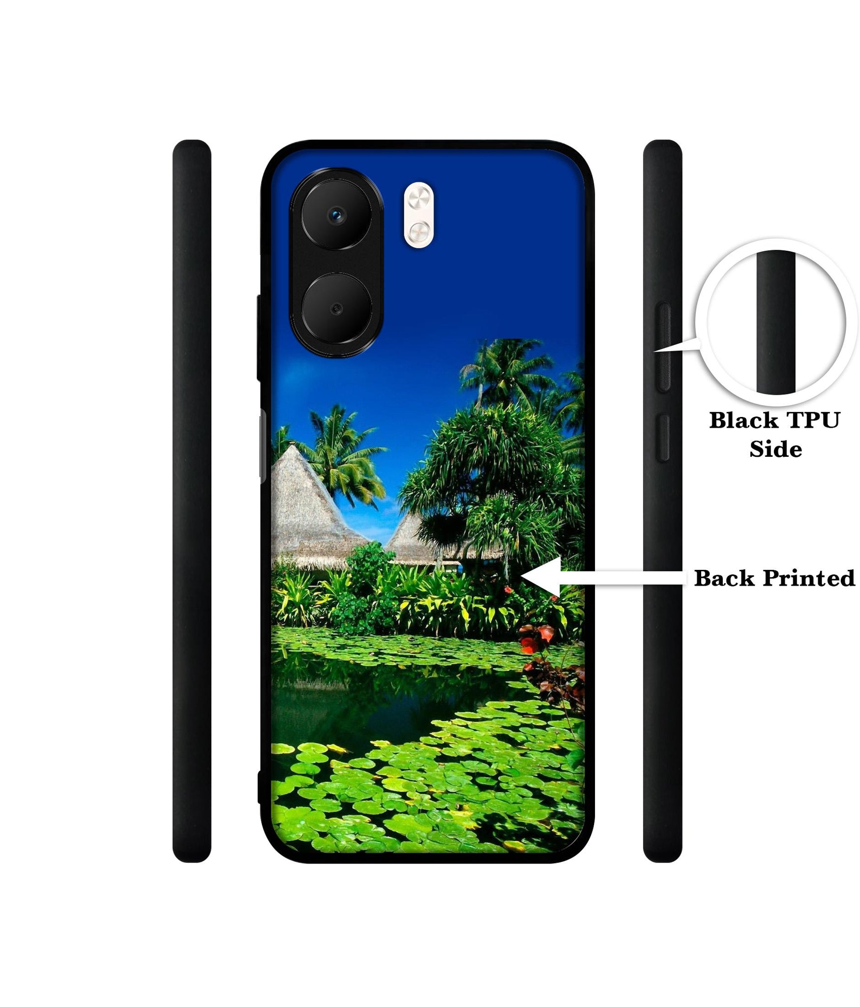 Tropics Water Designer 2D Printed Back Case Cover for Oppo A5x 4G / A5x 5G