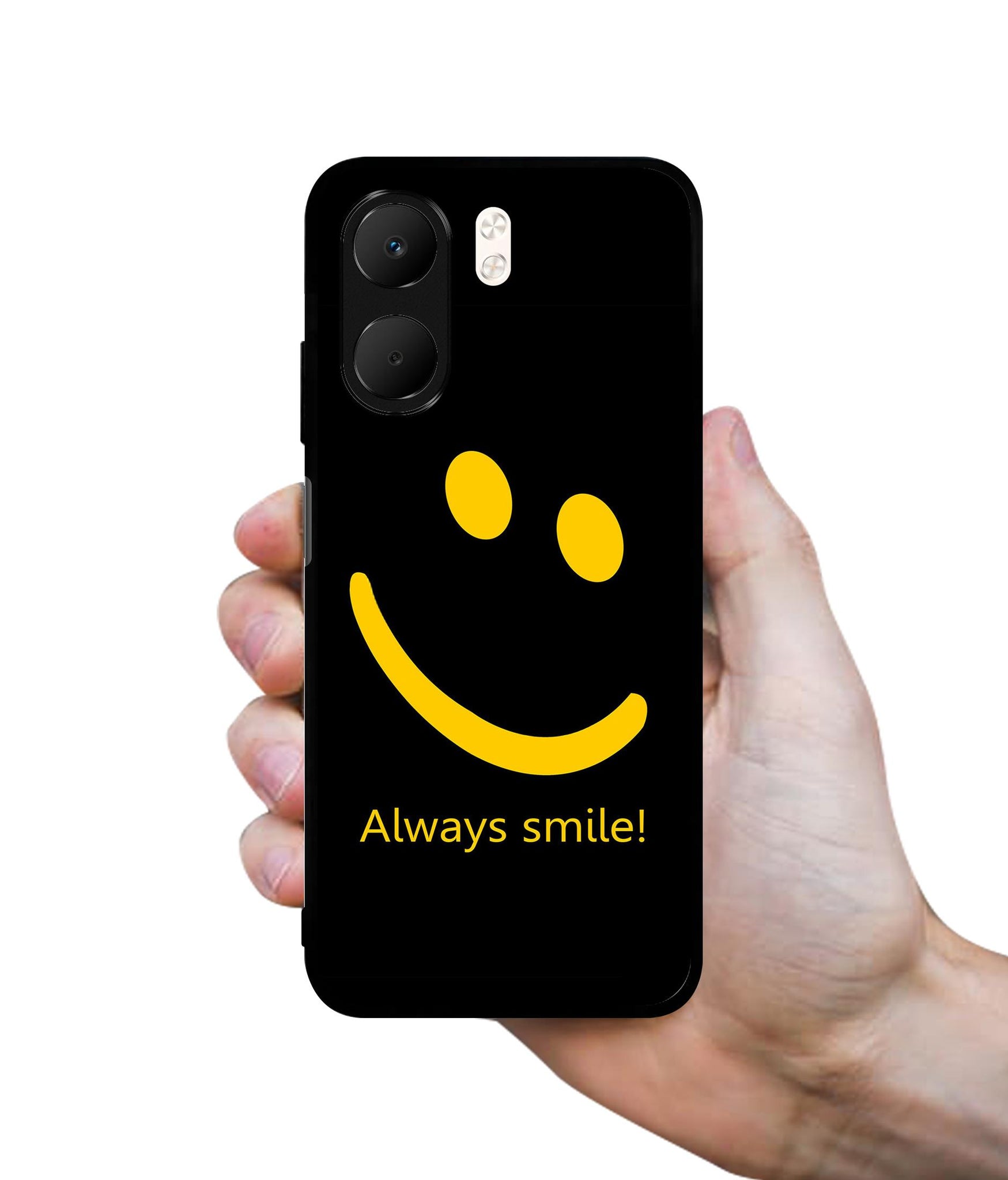 Always Smile Quote Designer 2D Printed Back Case Cover for Oppo A5x 4G / A5x 5G