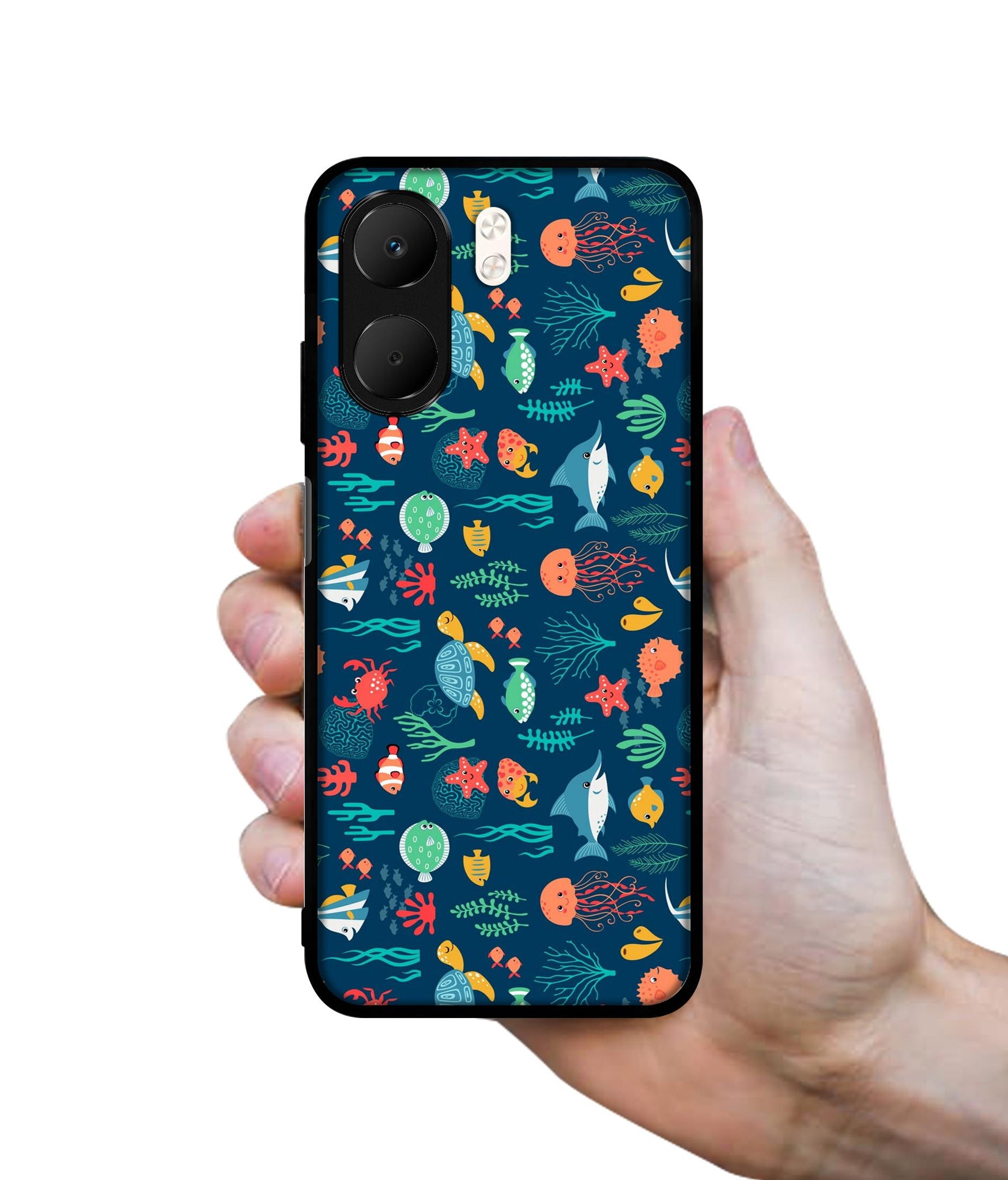 Aquarium Texture Designer 2D Printed Back Case Cover for Oppo A5x 4G / A5x 5G