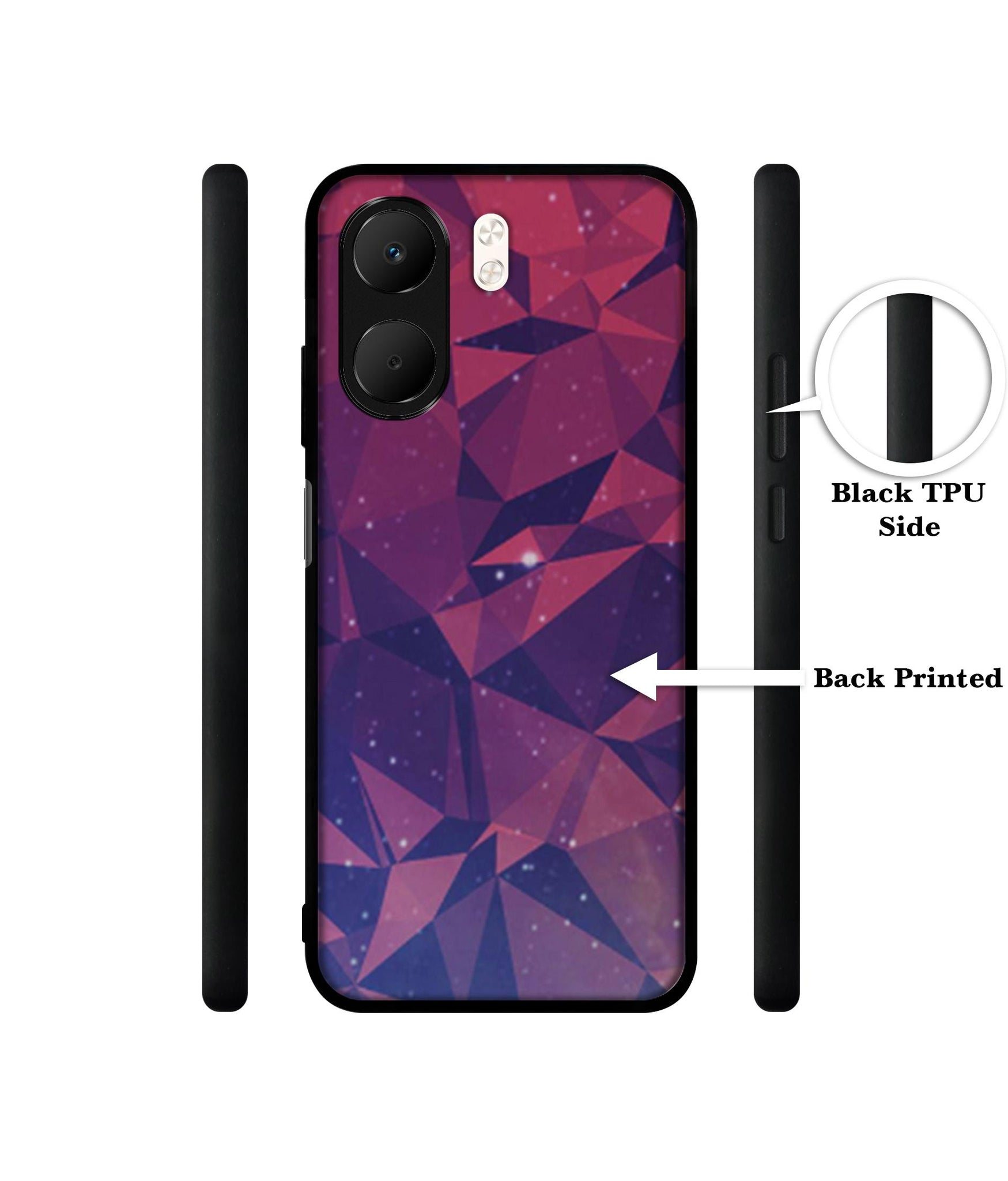 Bad Color Shape Designer 2D Printed Back Case Cover for Oppo A5x 4G / A5x 5G