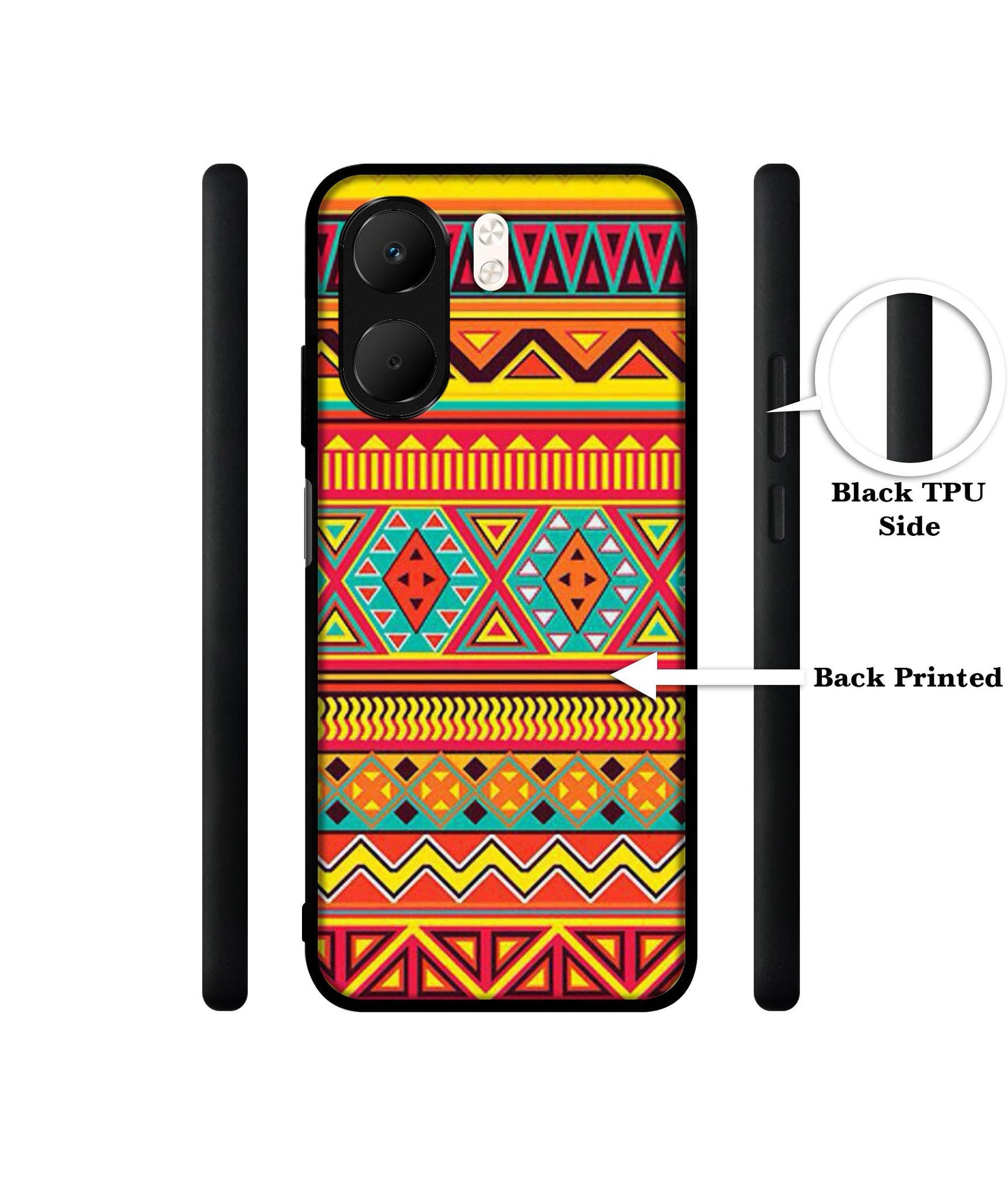 Artistic Rangoli Designer 2D Printed Back Case Cover for Oppo A5x 4G / A5x 5G