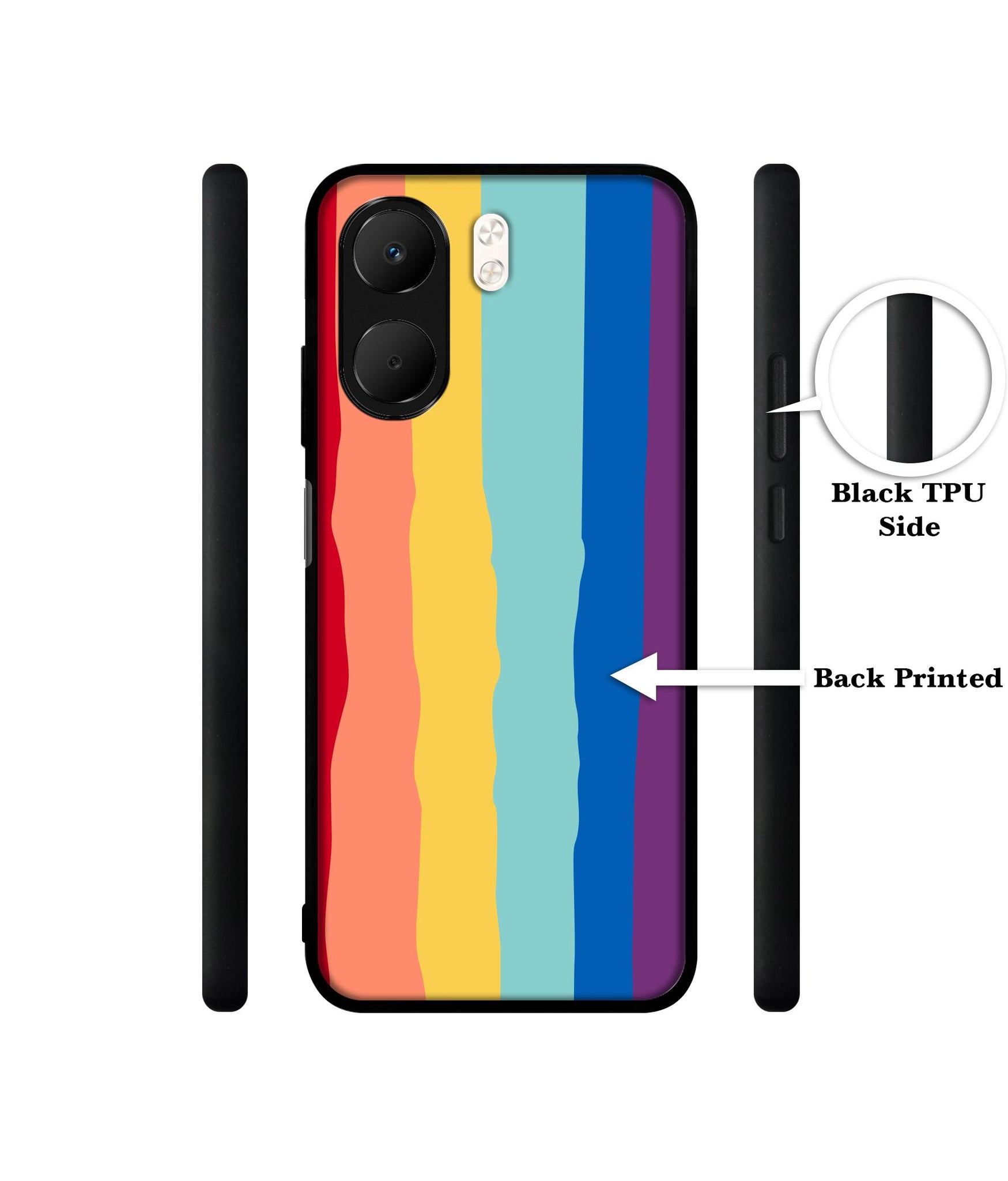 Rainbow Designer 2D Printed Back Case Cover for Oppo A5x 4G / A5x 5G