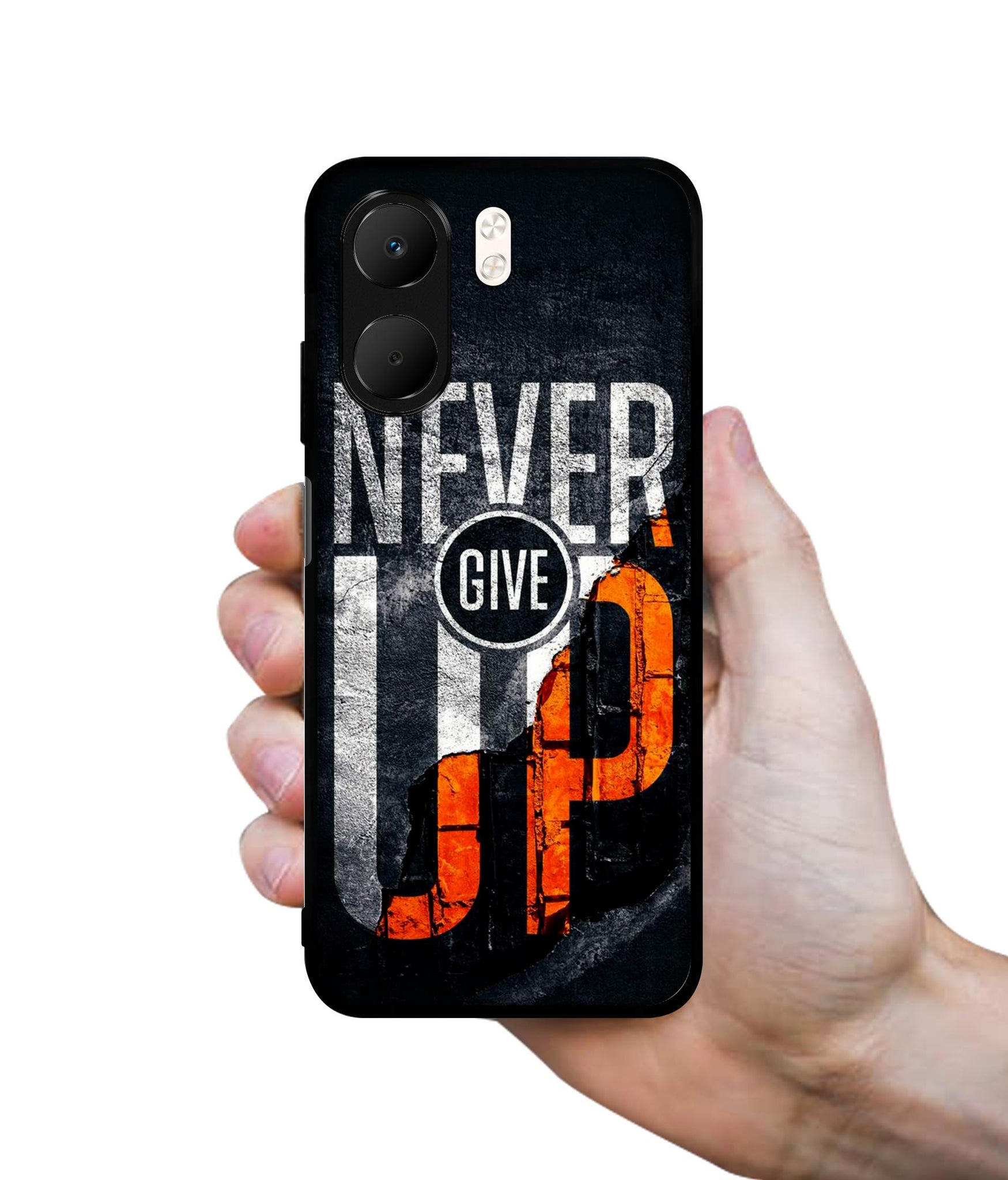 Never Give Up Designer 2D Printed Back Case Cover for Oppo A5x 4G / A5x 5G