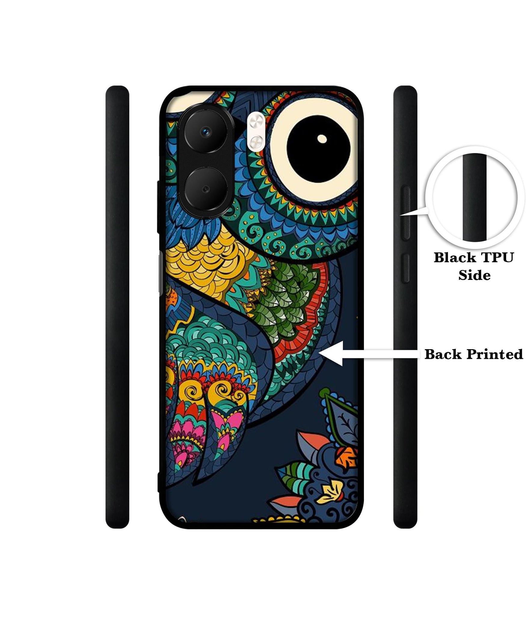 Owl Illustration Designer 2D Printed Back Case Cover for Oppo A5x 4G / A5x 5G