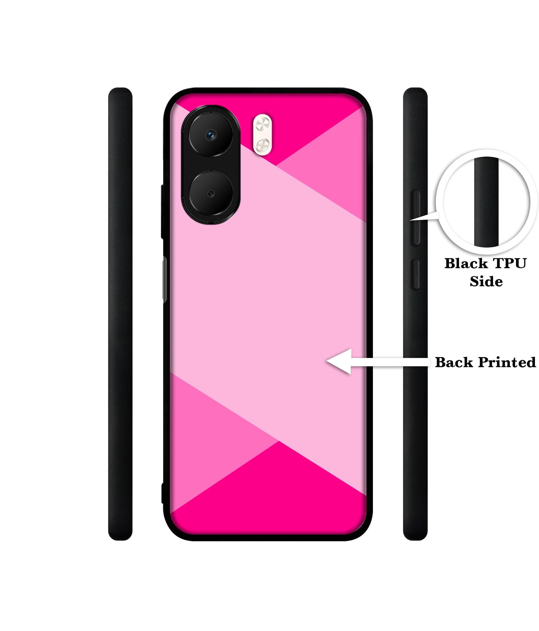Pink Cross Vector Designer 2D Printed Back Case Cover for Oppo A5x 4G / A5x 5G