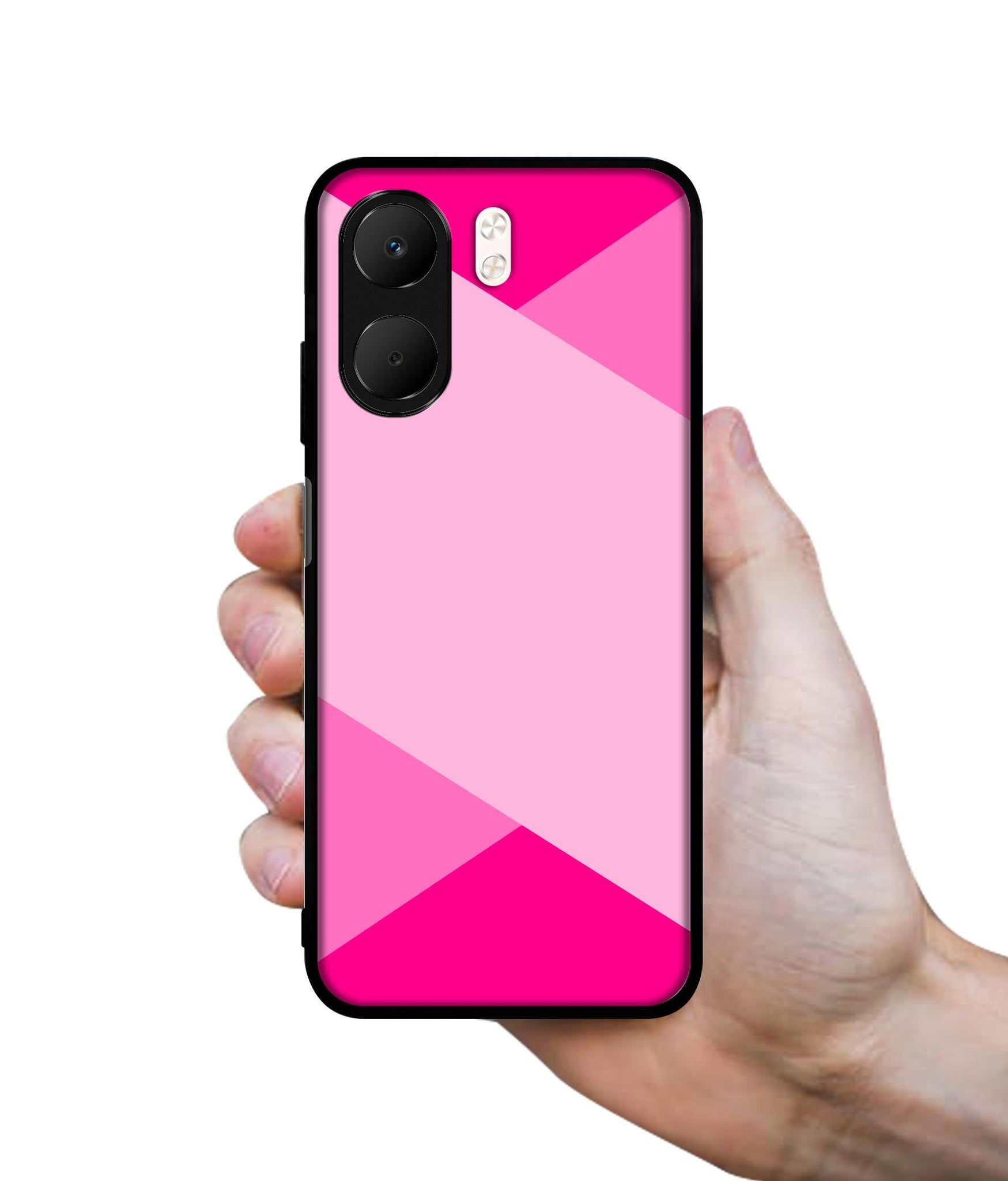 Pink Cross Vector Designer 2D Printed Back Case Cover for Oppo A5x 4G / A5x 5G