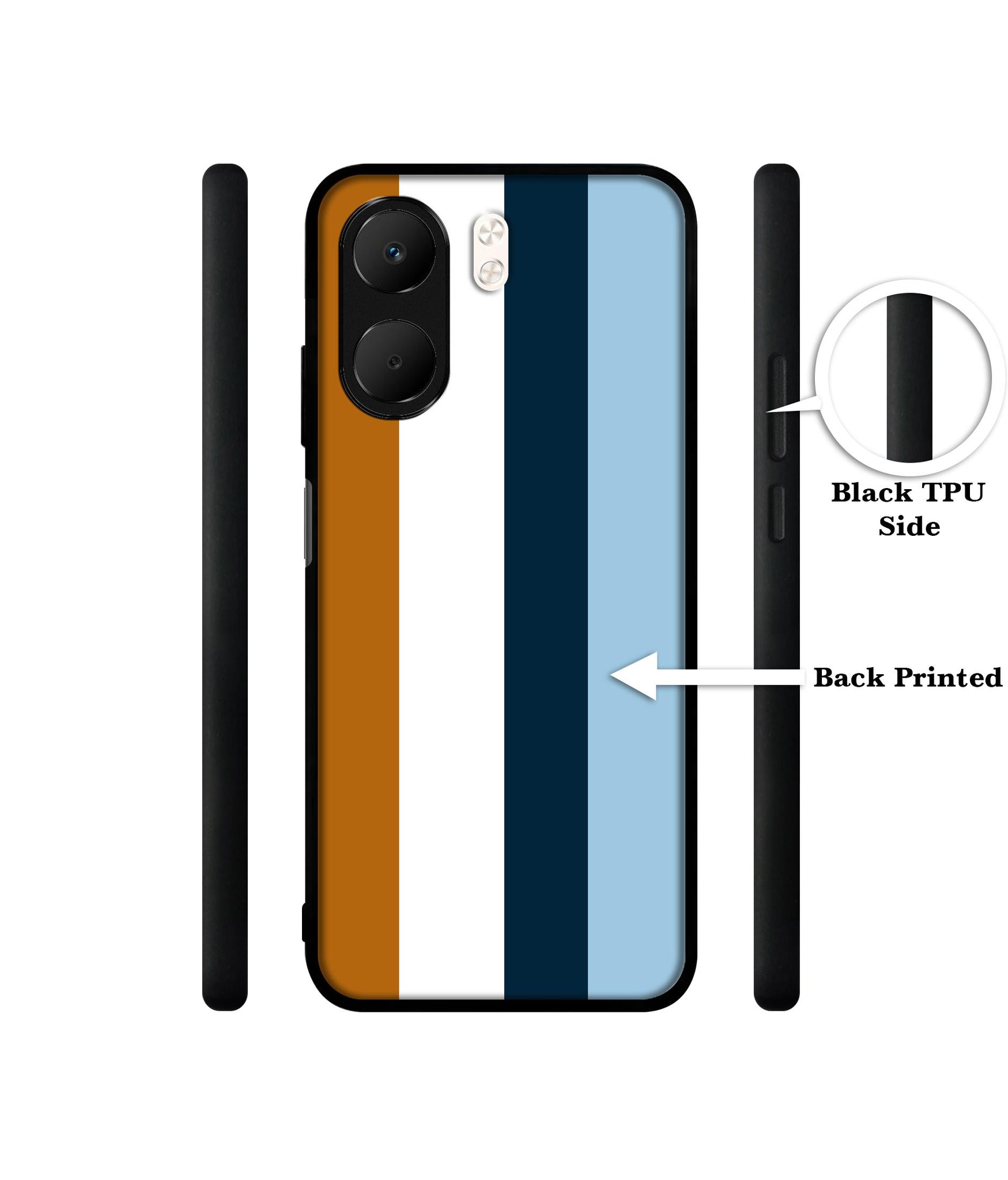 Color Stripes Designer 2D Printed Back Case Cover for Oppo A5x 4G / A5x 5G