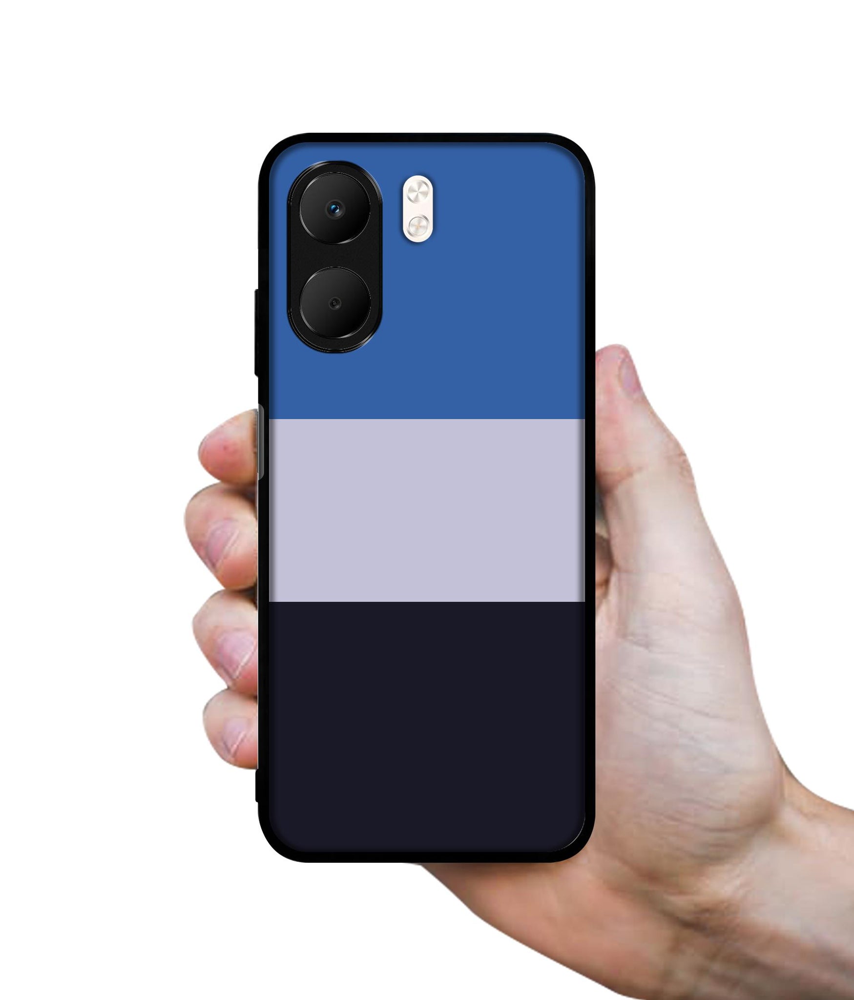 Three Color Stripes Designer 2D Printed Back Case Cover for Oppo A5x 4G / A5x 5G