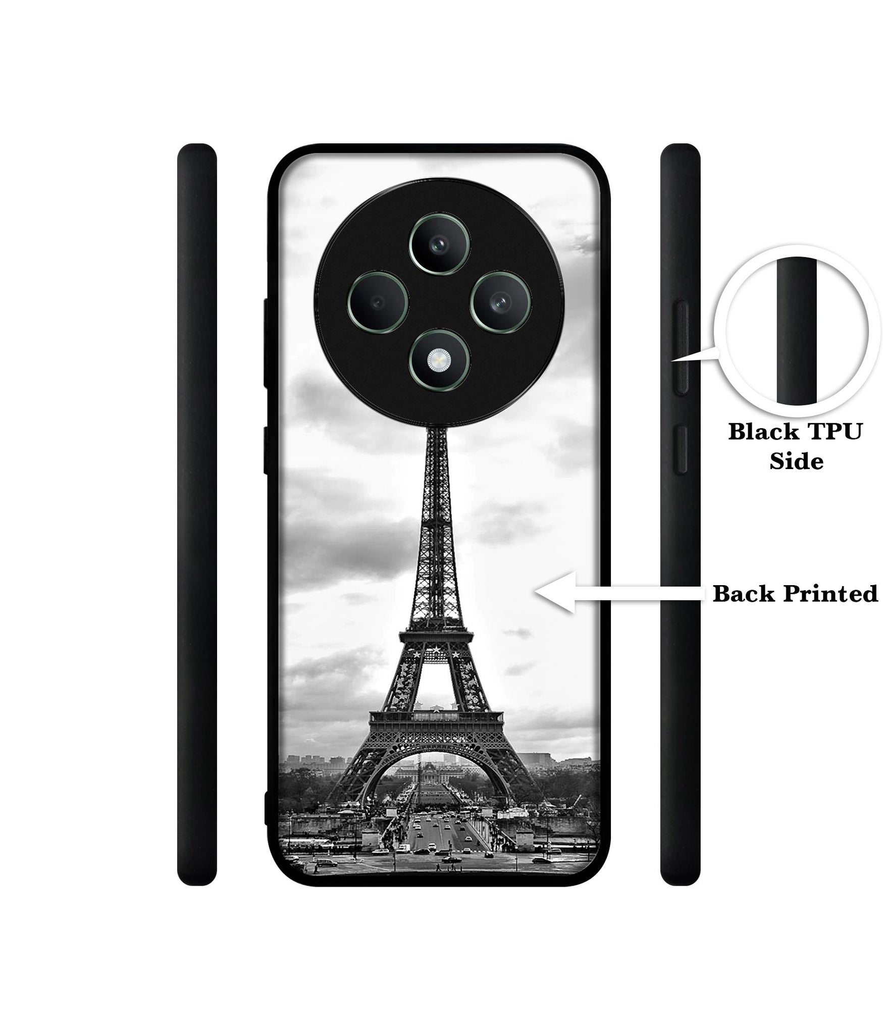 Eiffel Tower Designer 2D Printed Back Case Cover for Oppo F27 5G / Reno 12F 5G