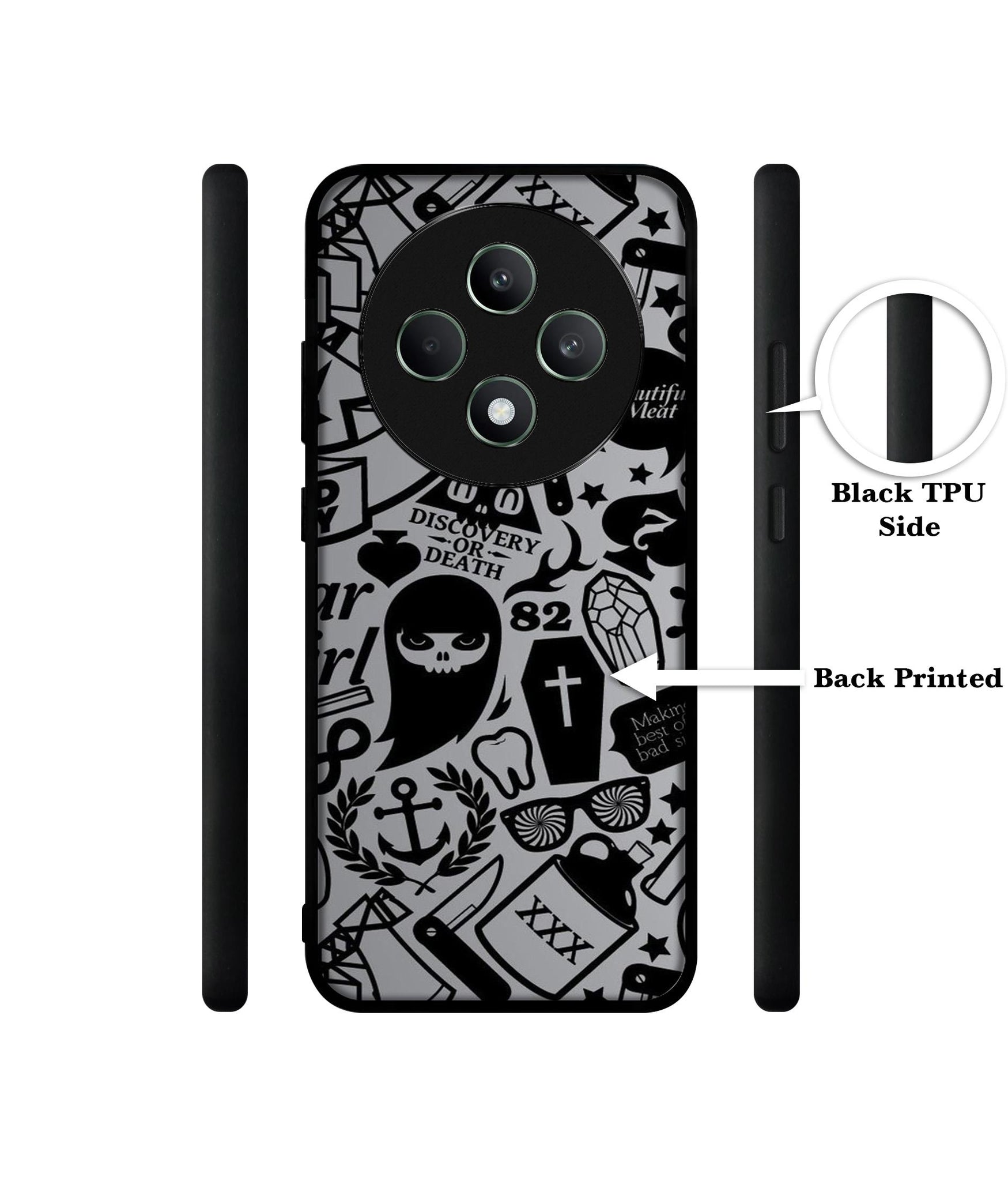 Discover Or Death Designer 2D Printed Back Case Cover for Oppo F27 5G / Reno 12F 5G