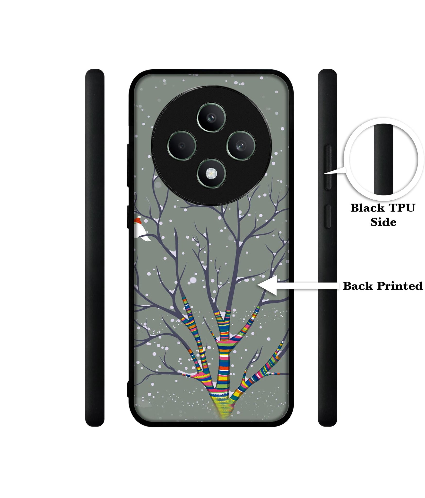 Winter Pattern Print Designer 2D Printed Back Case Cover for Oppo F27 5G / Reno 12F 5G