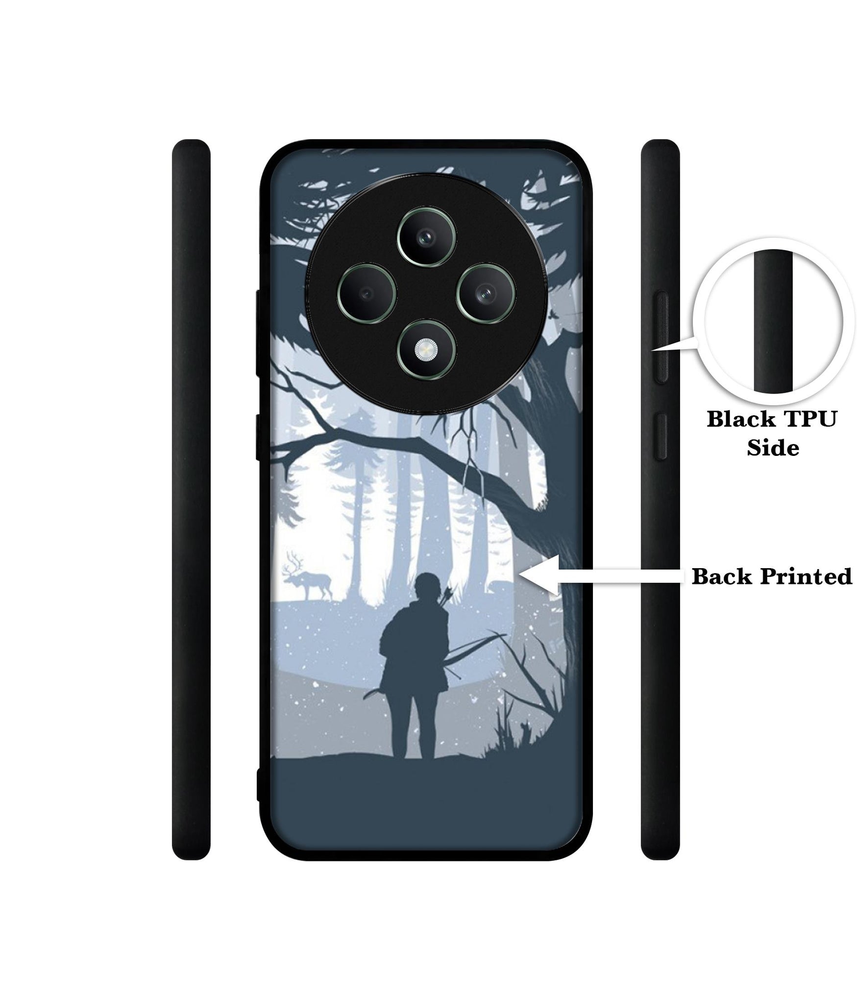 Hunter Designer 2D Printed Back Case Cover for Oppo F27 5G / Reno 12F 5G