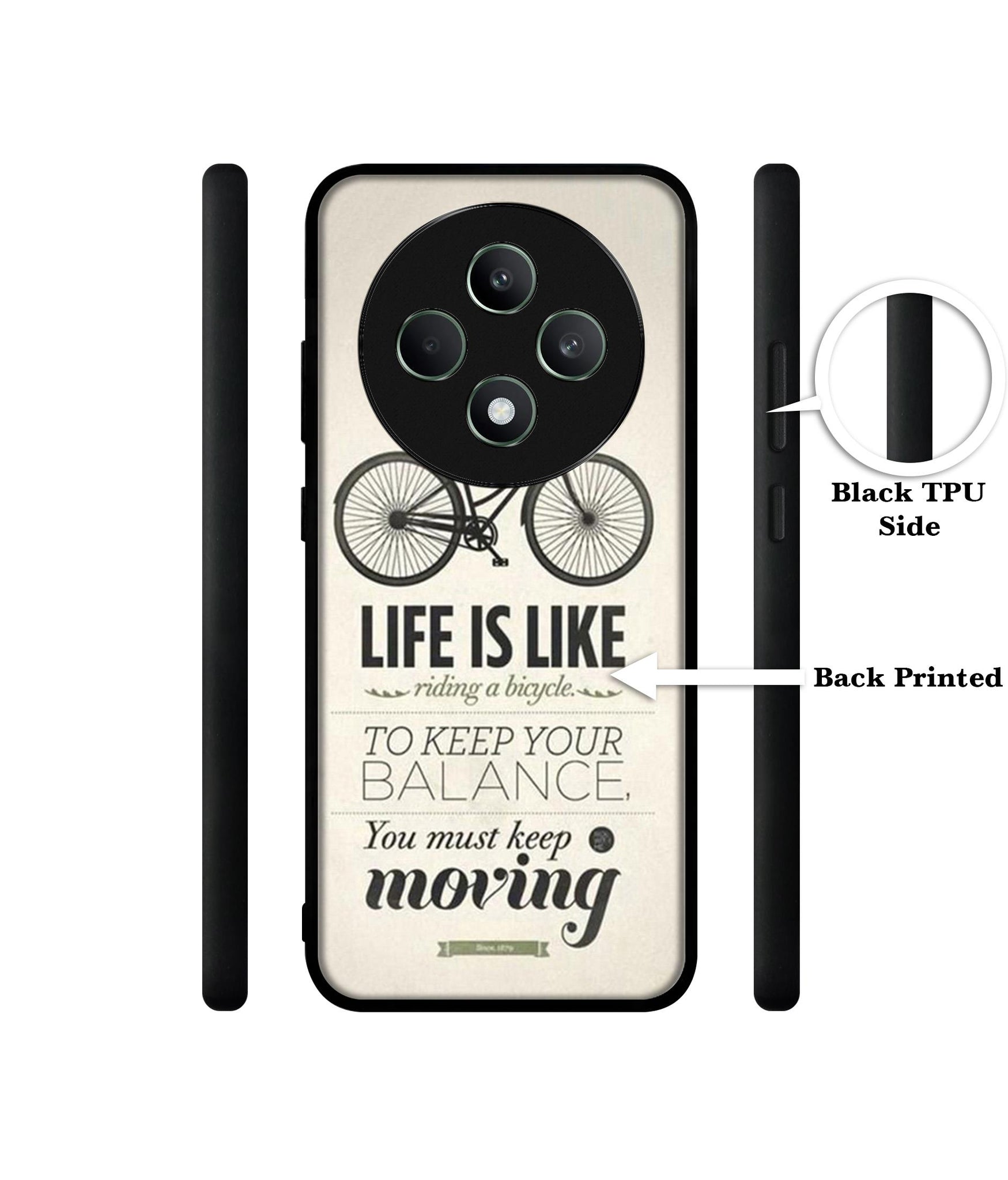 Life is Like Moving Designer 2D Printed Back Case Cover for Oppo F27 5G / Reno 12F 5G
