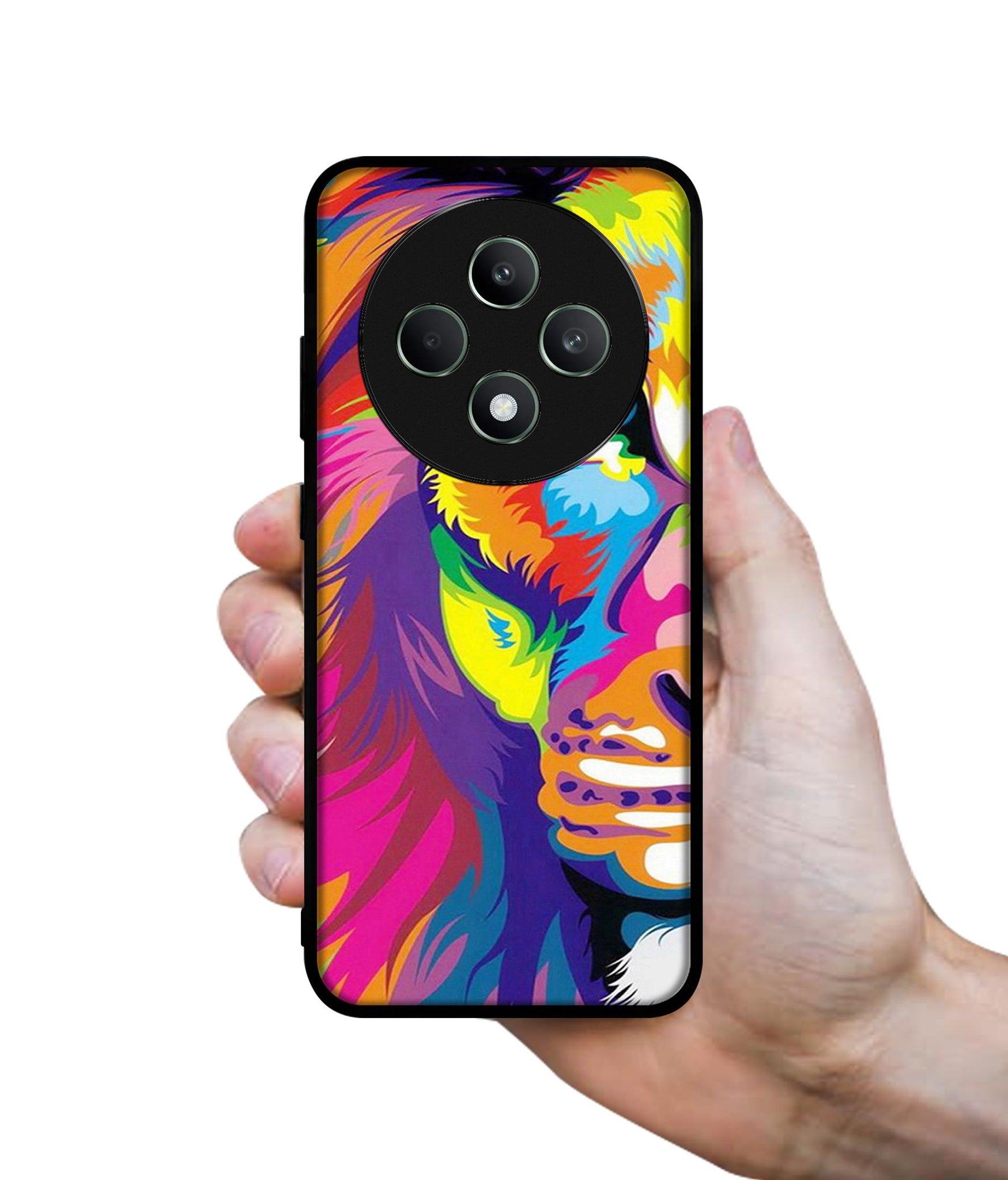 Lion Designer 2D Printed Back Case Cover for Oppo F27 5G / Reno 12F 5G