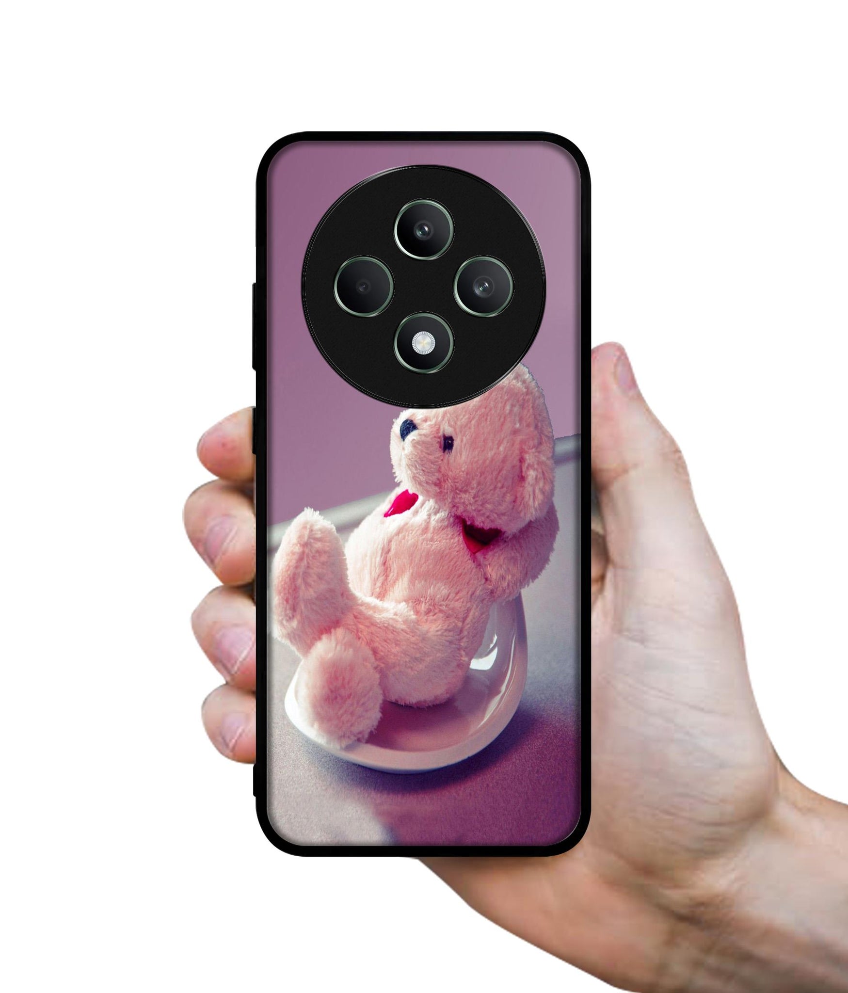 Cute Teddy Bear Designer 2D Printed Back Case Cover for Oppo F27 5G / Reno 12F 5G