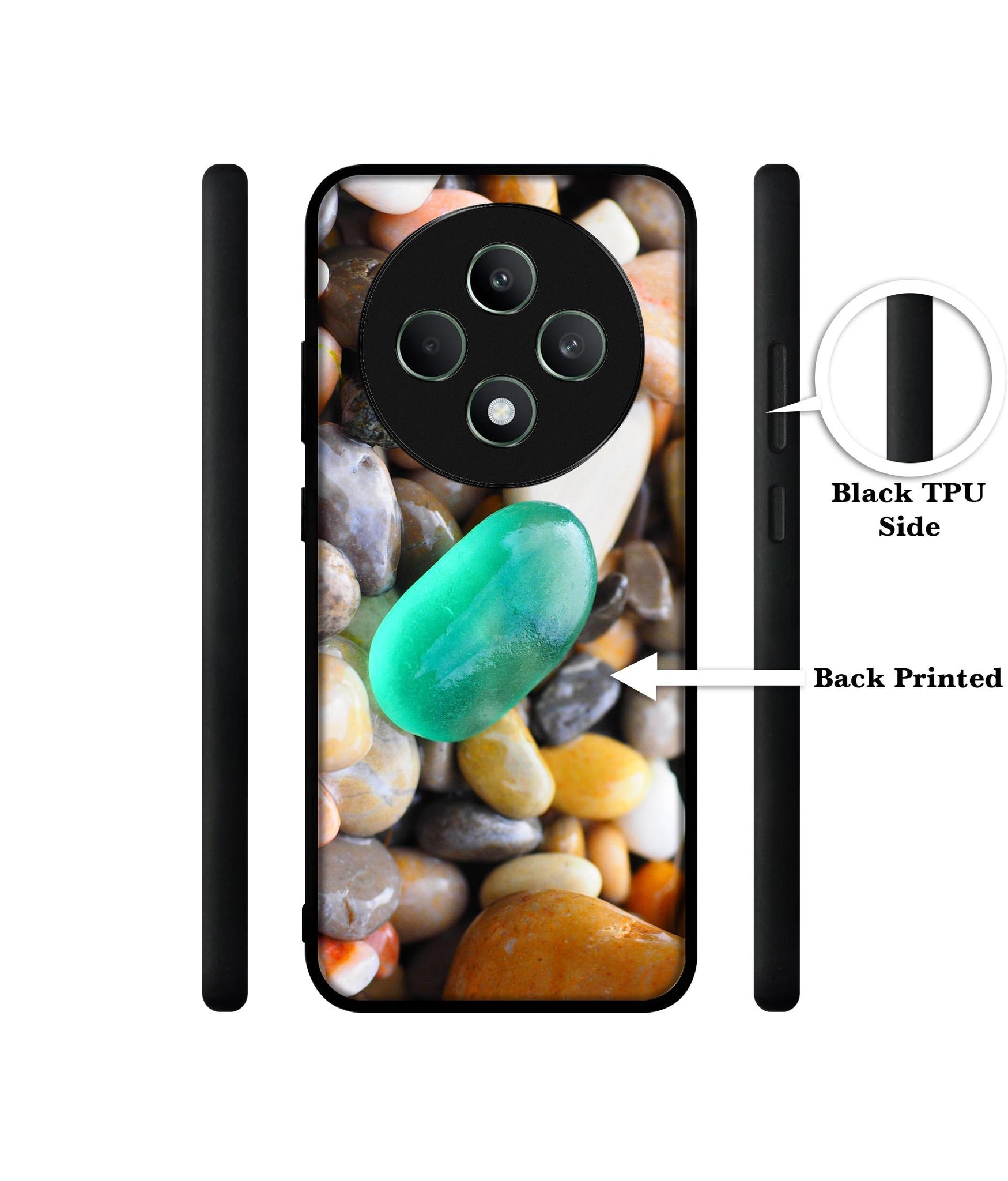 Sea Stones Designer 2D Printed Back Case Cover for Oppo F27 5G / Reno 12F 5G