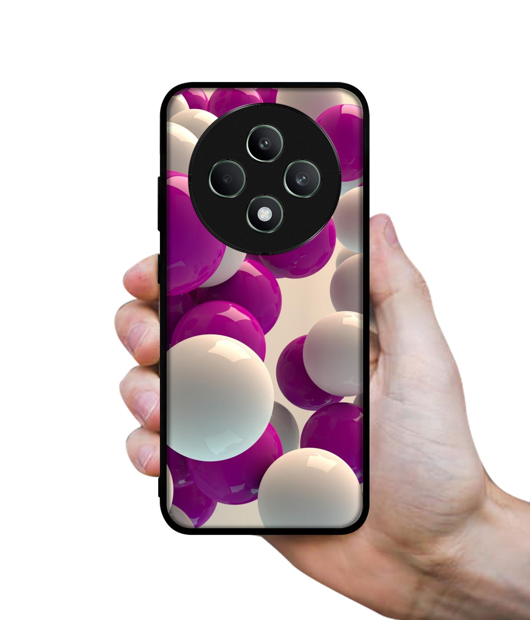 3D Balloons Designer 2D Printed Back Case Cover for Oppo F27 5G / Reno 12F 5G