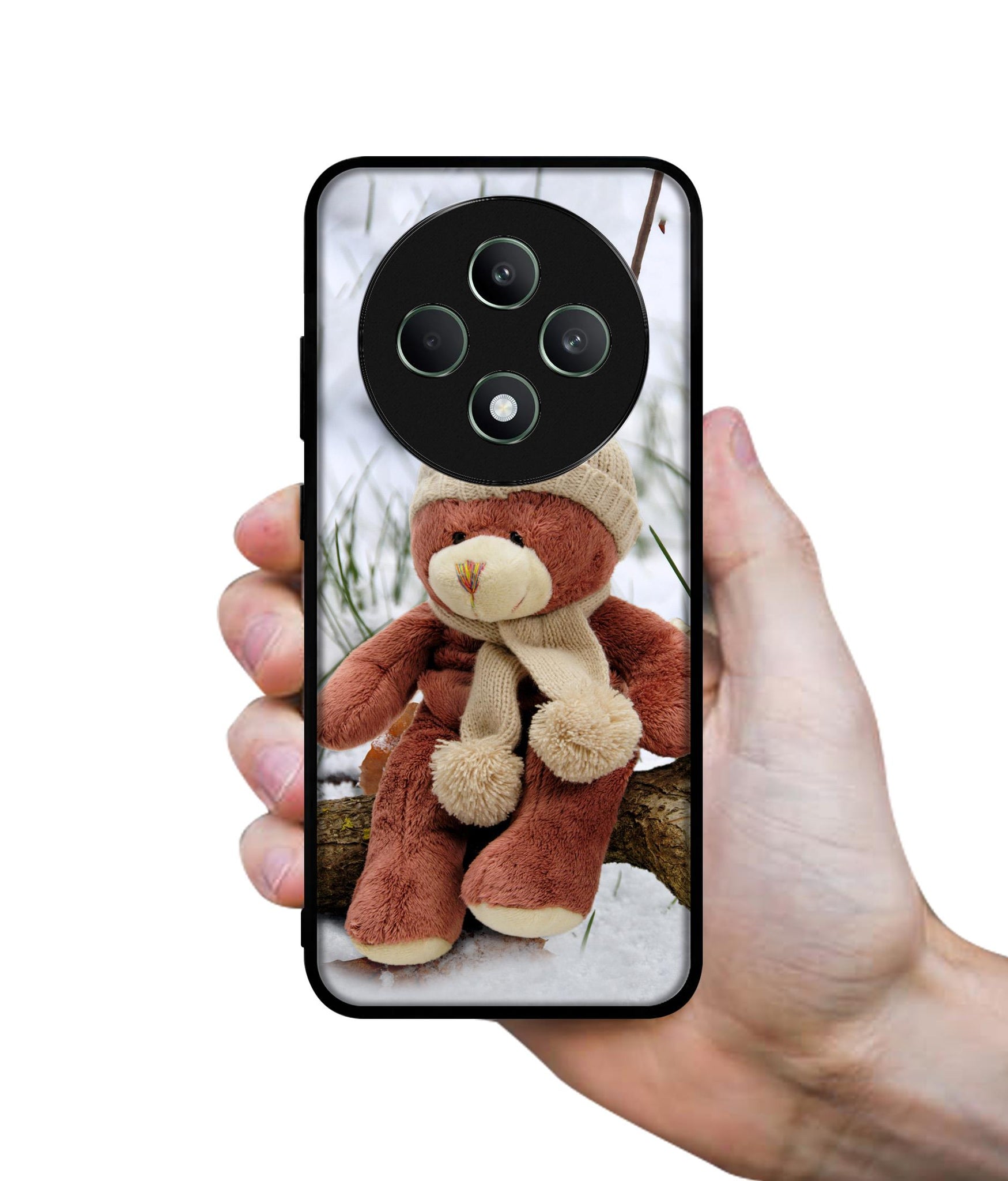 Woolen Bear Designer 2D Printed Back Case Cover for Oppo F27 5G / Reno 12F 5G