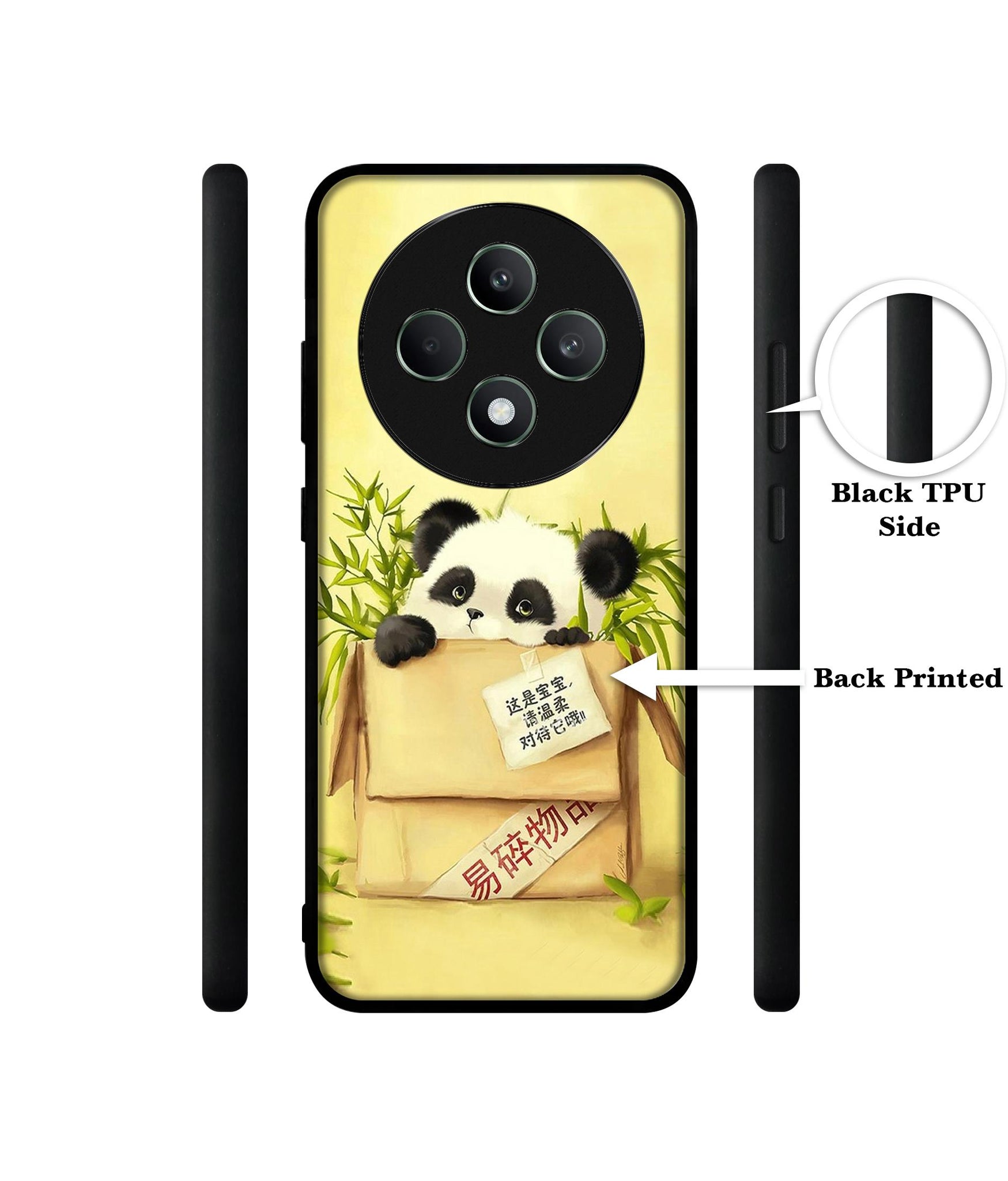 Panda In Box Designer 2D Printed Back Case Cover for Oppo F27 5G / Reno 12F 5G