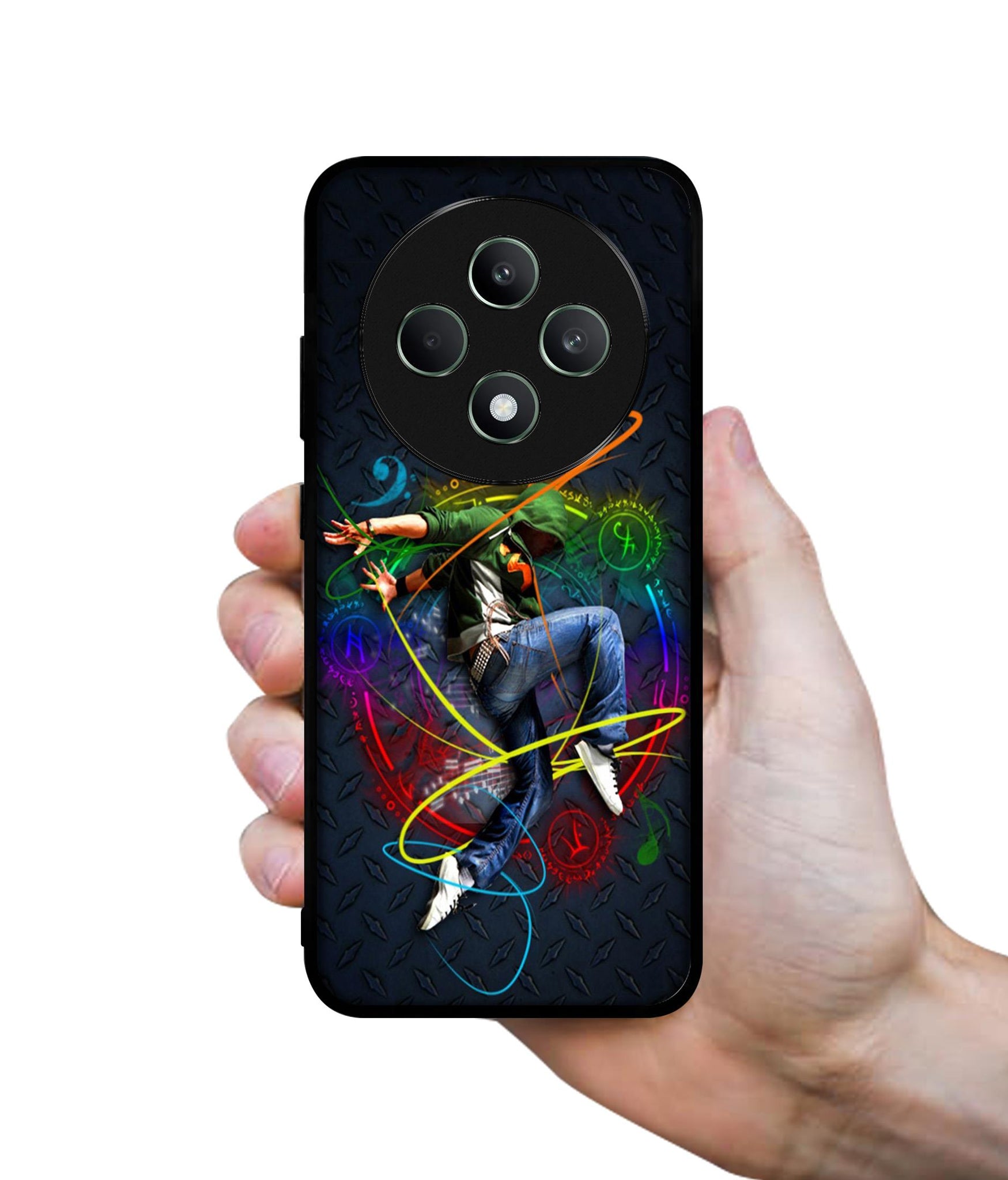 Boy With Music Designer 2D Printed Back Case Cover for Oppo F27 5G / Reno 12F 5G